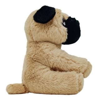 Landahl & Baumann Tierkuscheltier sitzender Plüsch Mops 16 cm, Plüsch