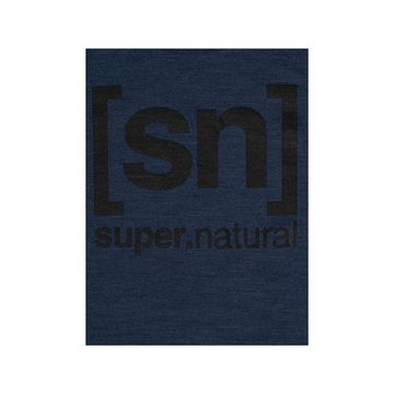 SUPER.NATURAL Rundhalsshirt blau regular (1-tlg)