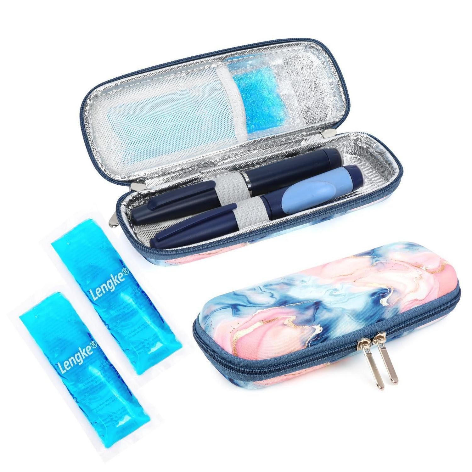 LuxusKollektion Kühltasche Insulin Kühltasche TSA 2 Kühlakkus Diabetes Spritzen Treibsandpulver