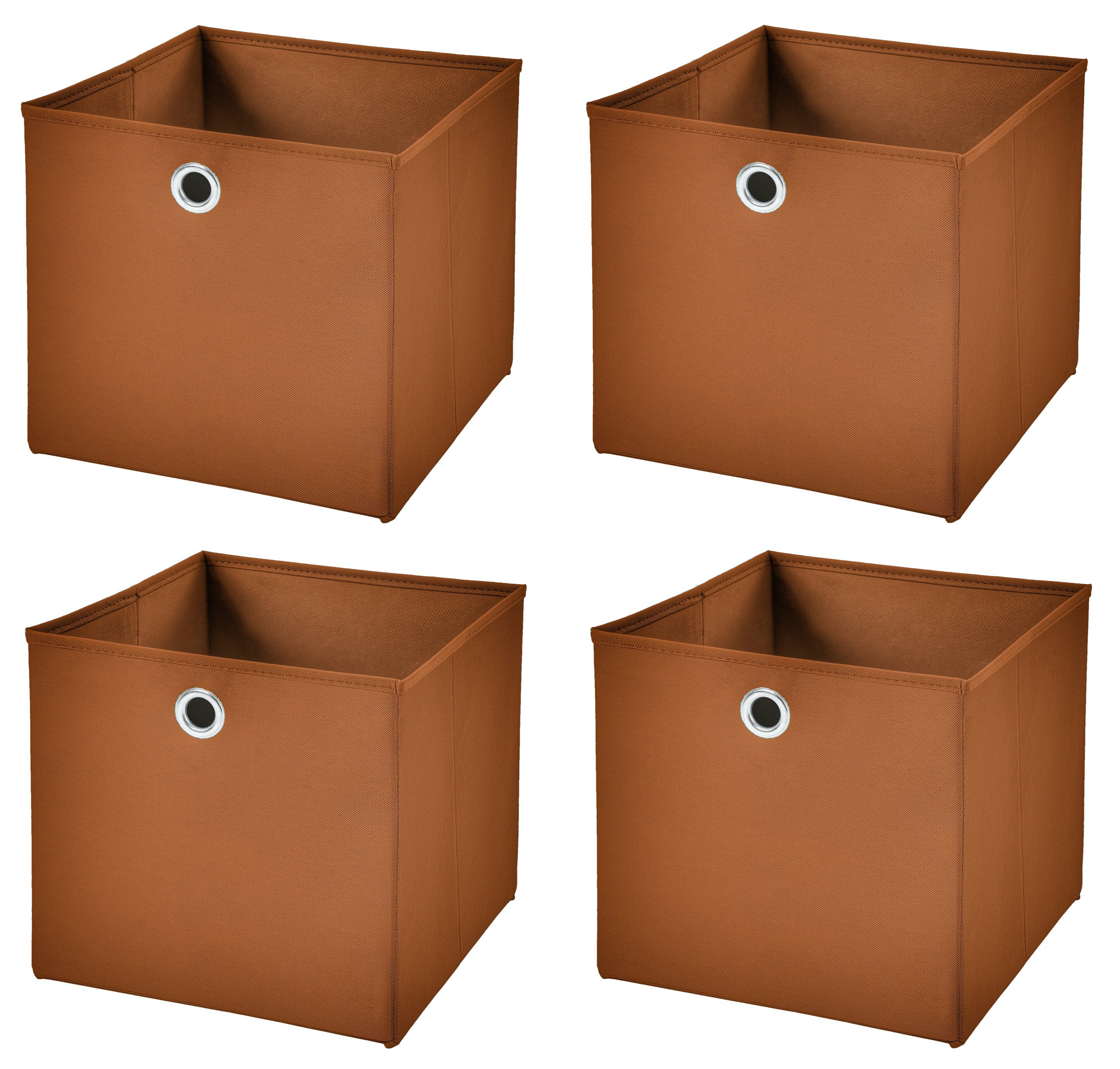 StickandShine Faltbox 4er SET 32 x 32 x 32 cm ohne Deckel – perfekt für KALLAX - 19 Farben