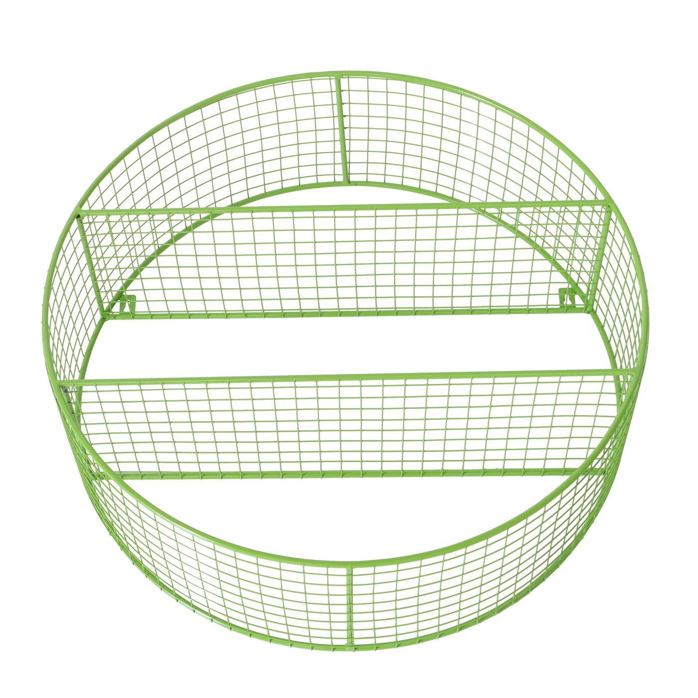 MF Deko-Wandregal Metall Wandregal Bamba Blau oder Grün Rund 55 cm