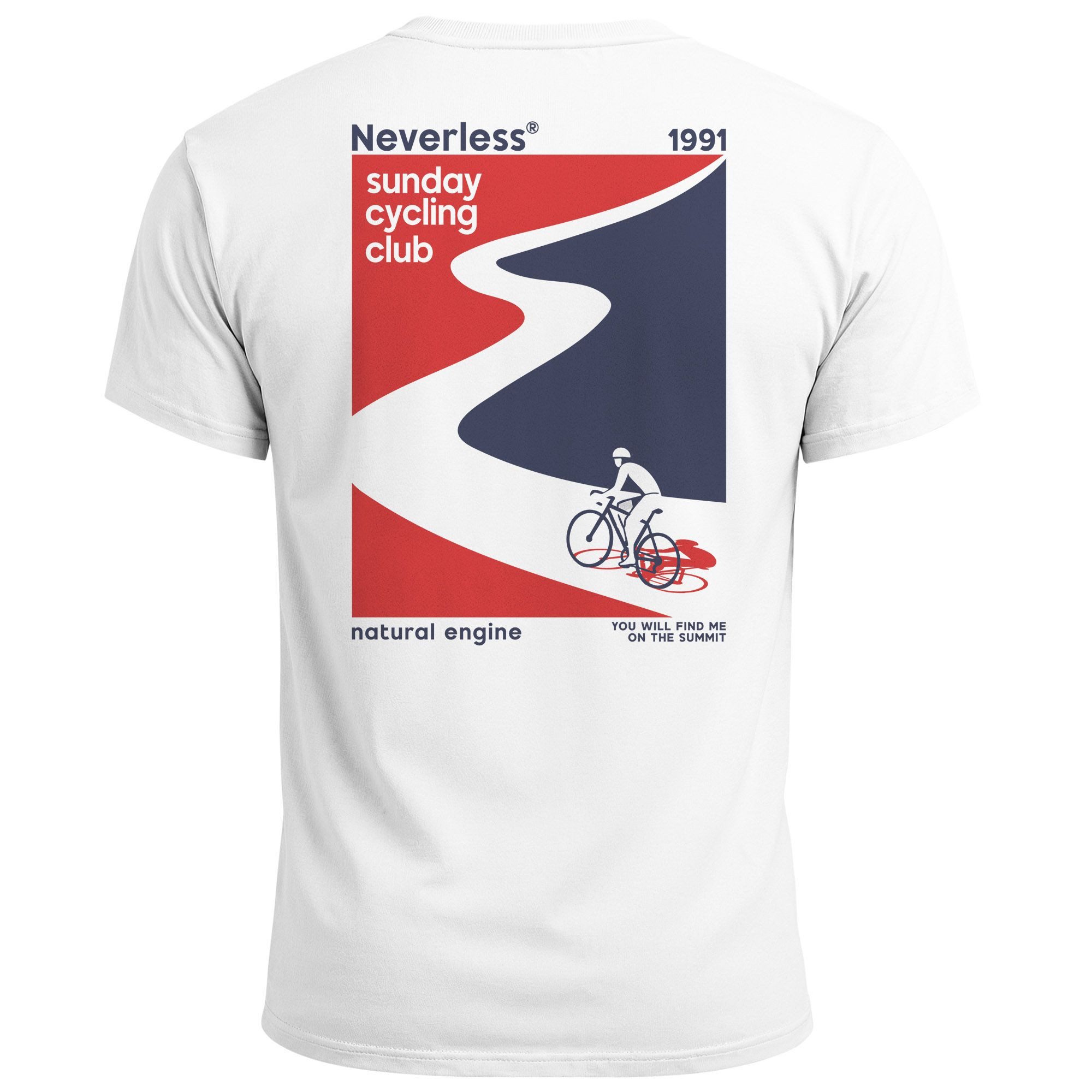Neverless Print-Shirt Herren T-Shirt Backprint Fahrrad Bike Printshirt Sund günstig online kaufen