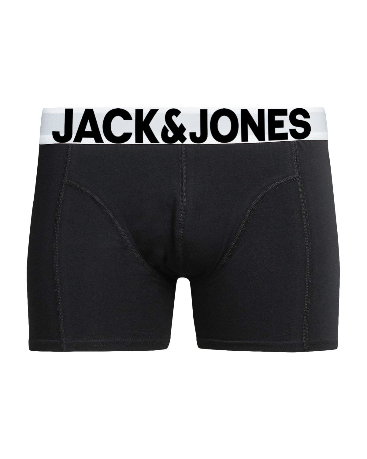 durch Pack) Baumwollqualität gute 5er Solid Passform & (5-St., Jones Mix Boxershorts Jack 5 elastische