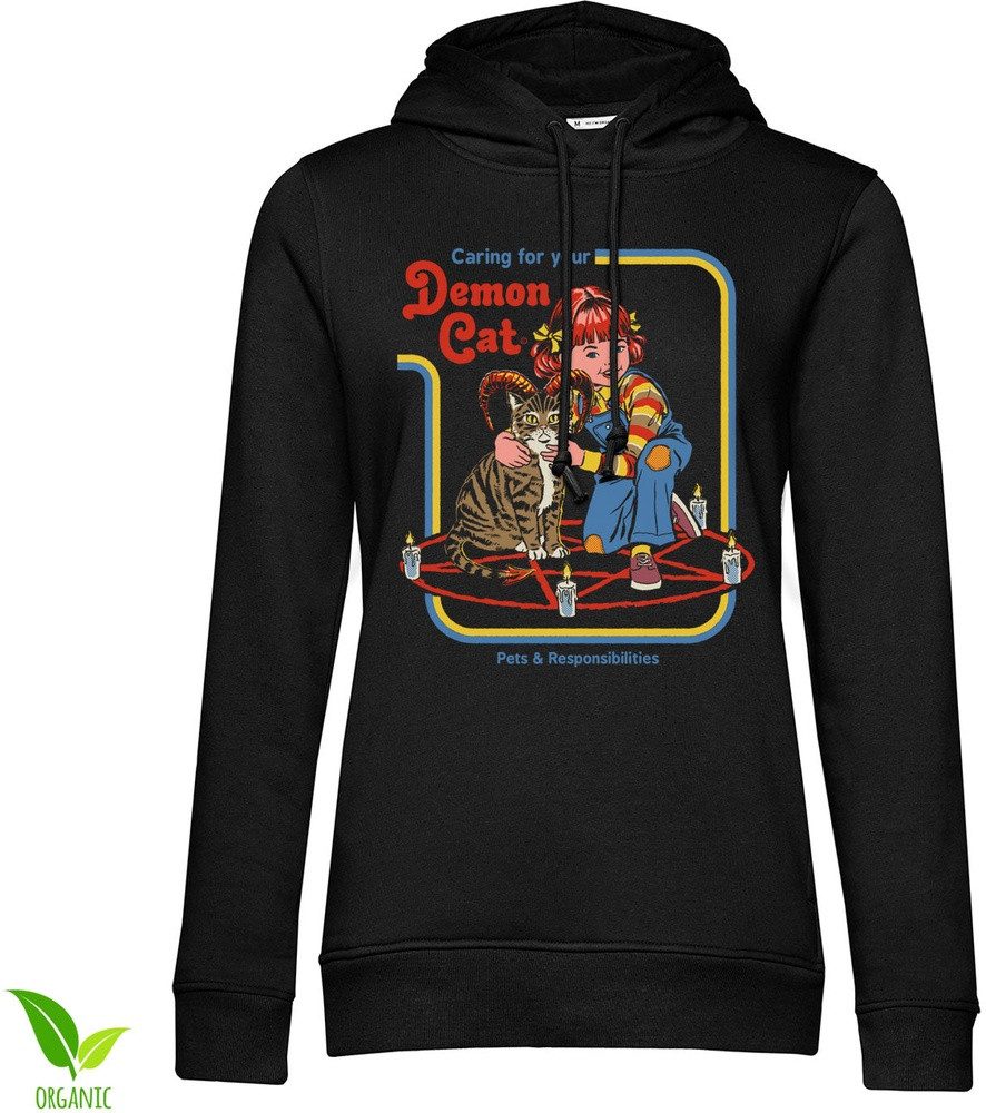 Steven Rhodes Hoodie Caring For Your Demon Cat Epic Hoodie
