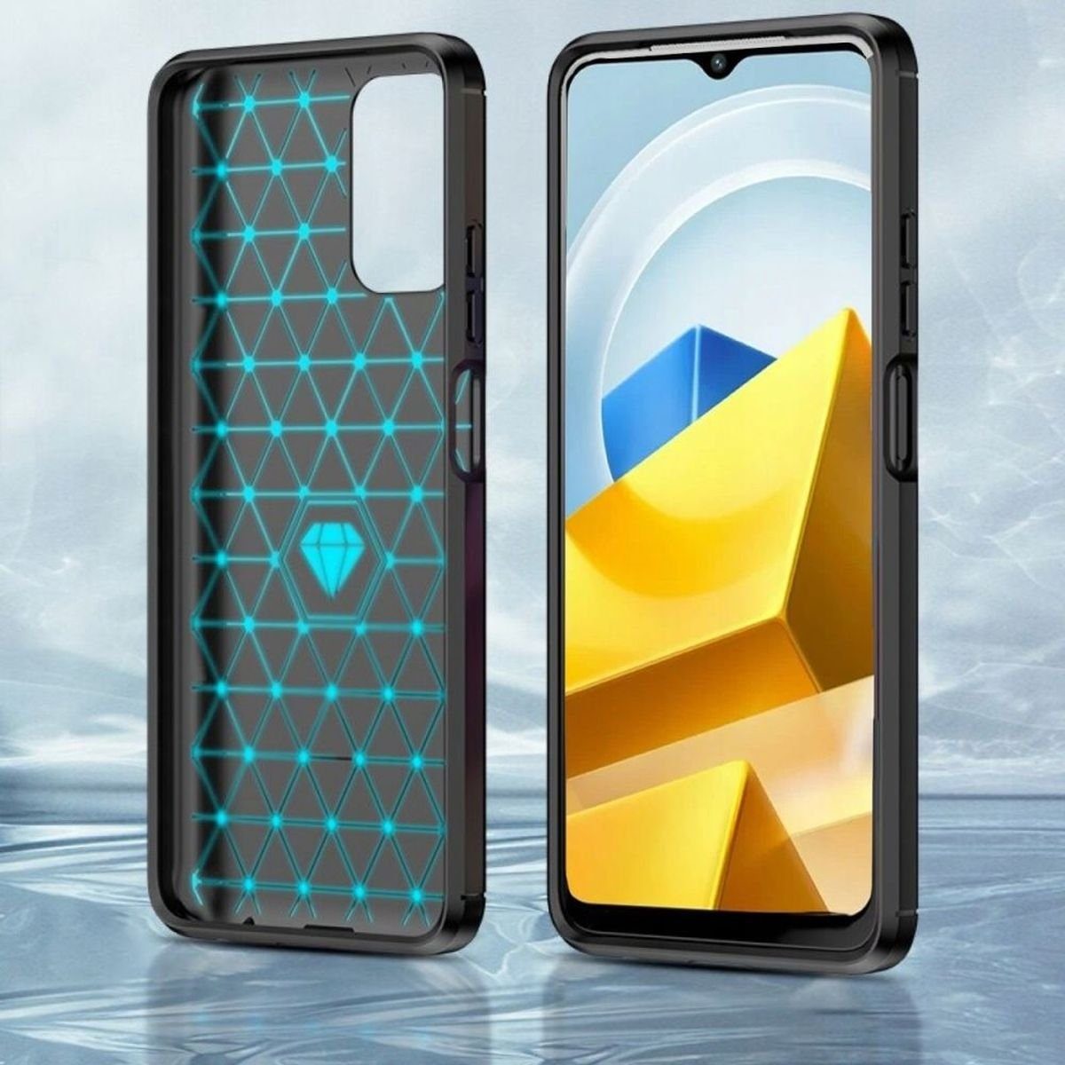 CoverKingz Handyhülle Hülle für Xiaomi Poco M5 Handyhülle Silikon Case ...