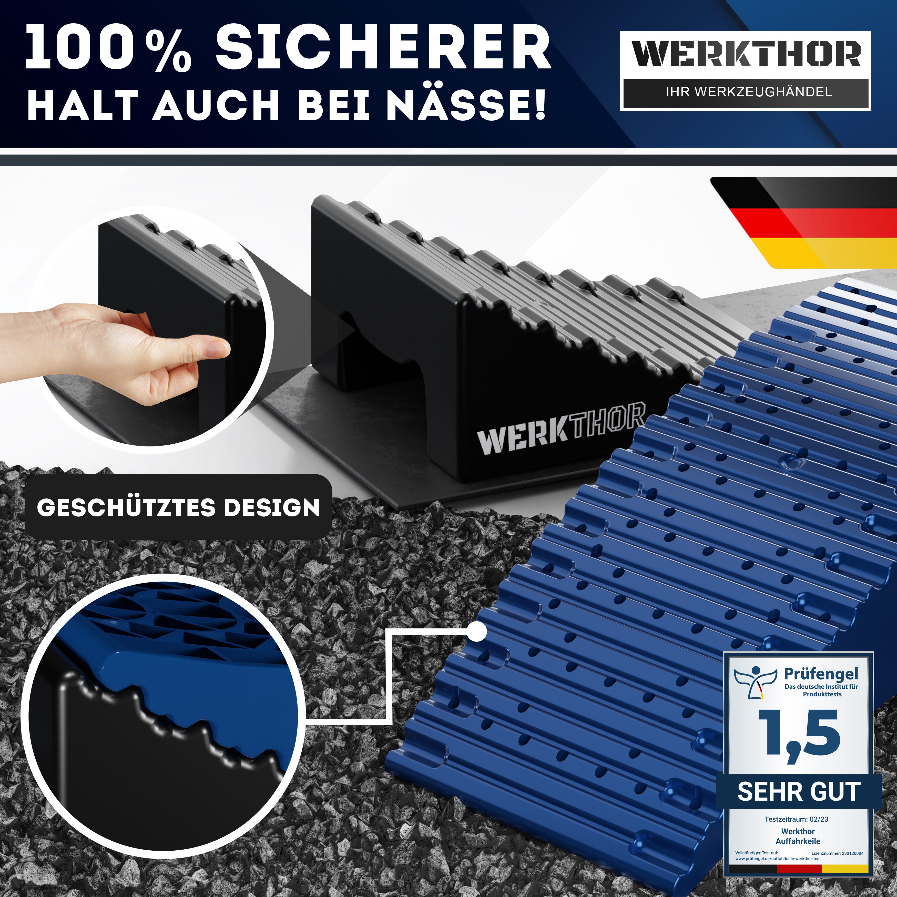 Werkthor Auffahrrampe WERKTHOR Auffahrkeile – [2er Set] [ – Bild 4 von 5