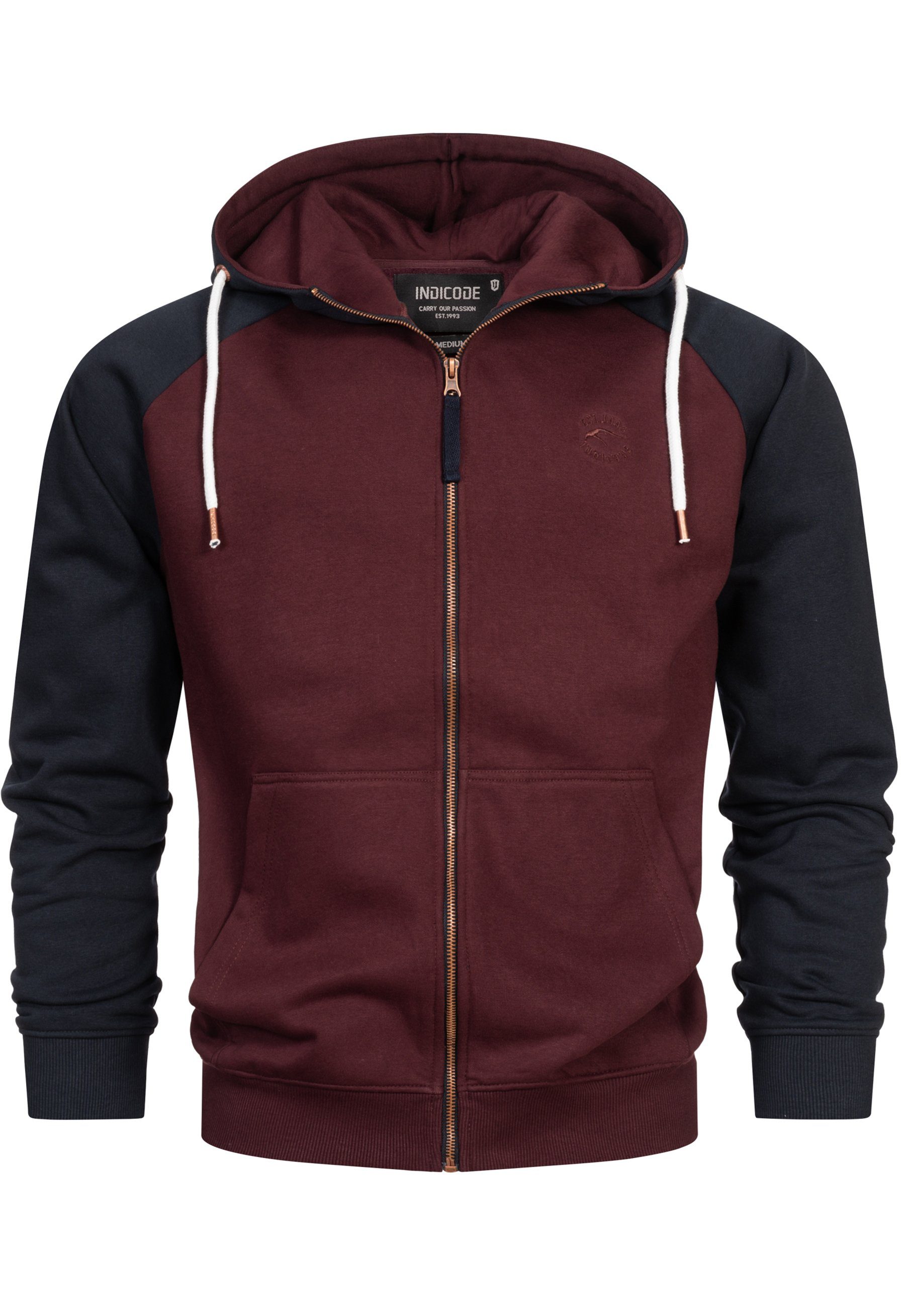 Indicode Kapuzensweatjacke Herren INPulko Hoodie Sweatjacke Herrenjacke günstig online kaufen