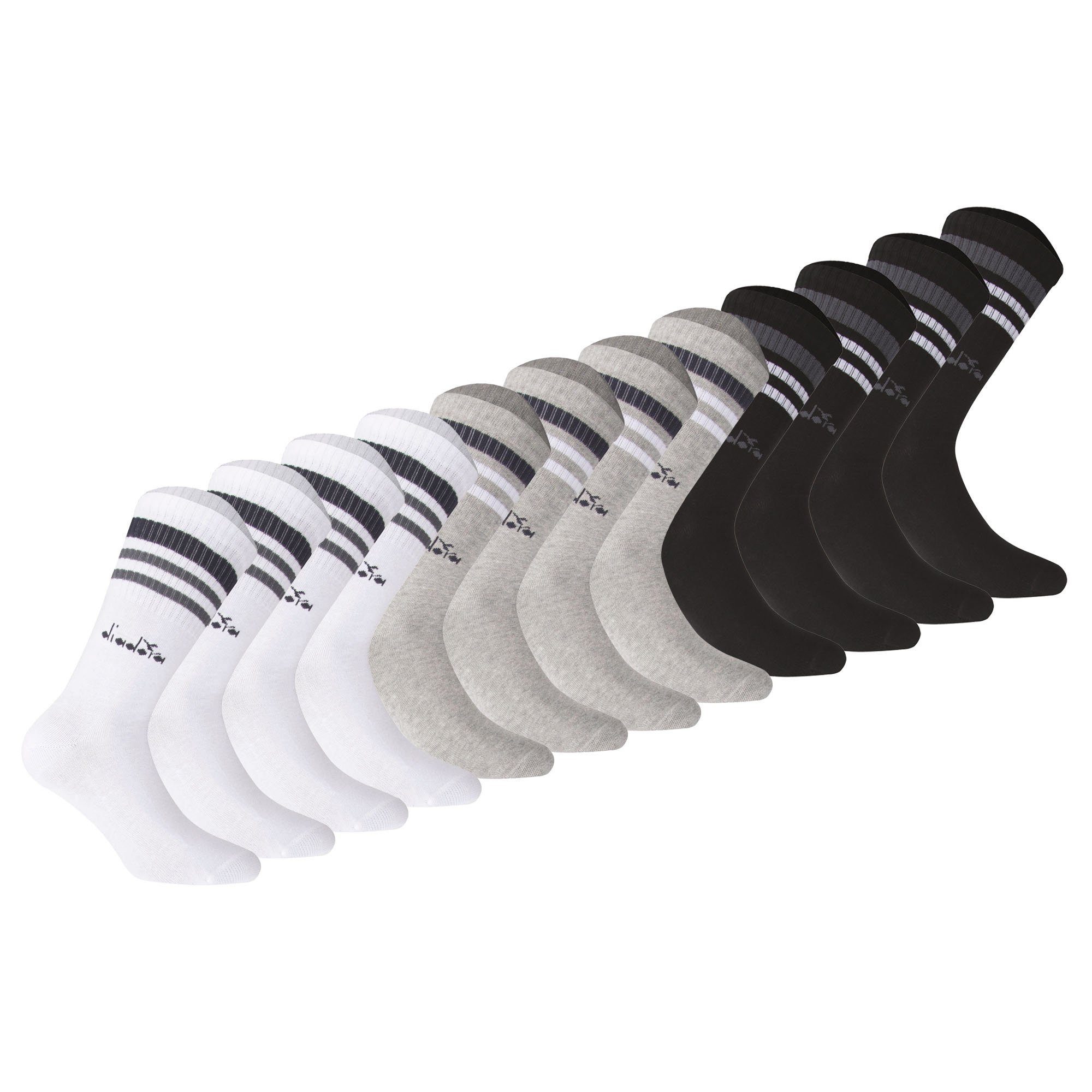 Sportsocken Unisex Socken 12er Pack Baumwollmischung