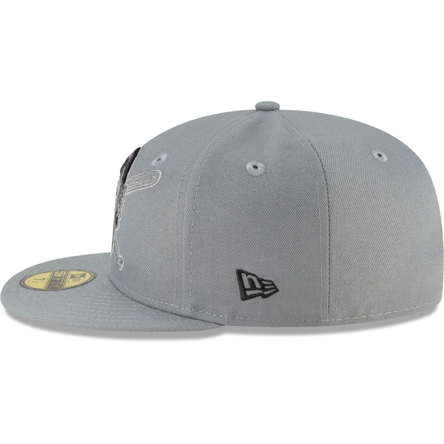 GREY Fitted Era Cooperstown New 59Fifty MLB Pirates Cap STORM Team Pittsburgh