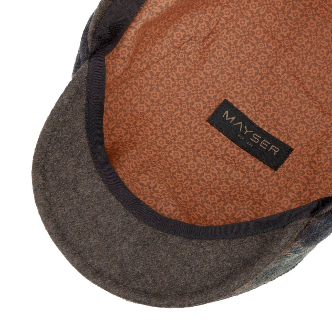 Mayser Flat Cap (1-St) Schirmmütze mit Schirm, Made in the EU