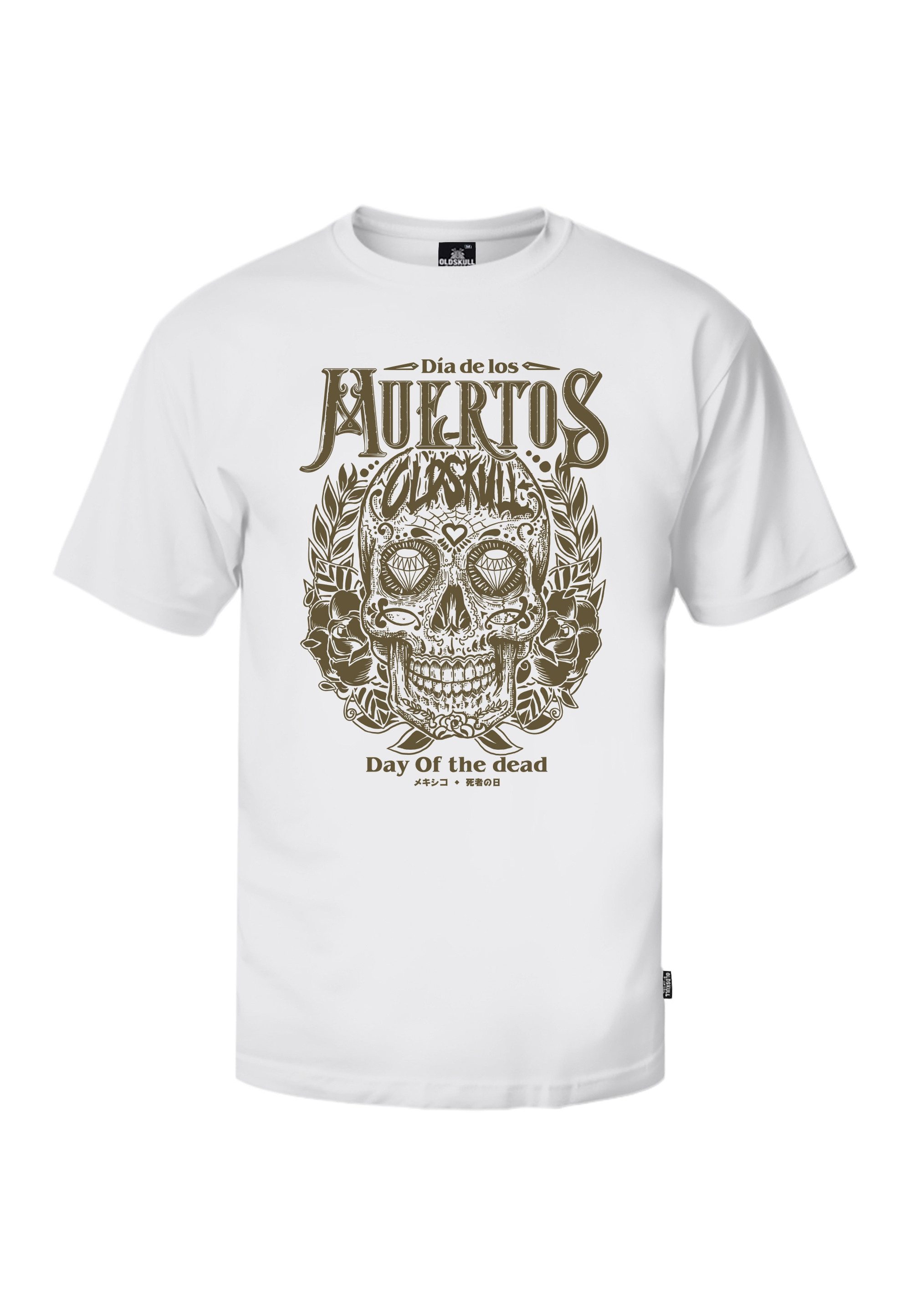 Oldskull T-Shirt Wrldvibe Day Of The Dead Skull (1-tlg) mit Dia de los Muertos-Print