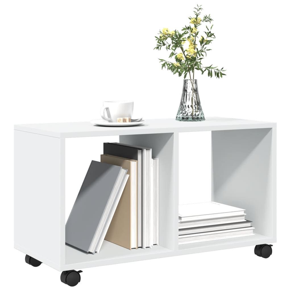 vidaXL Beistelltisch NA Beistelltisch mit Rollen aus Holzwerkstoff 72x33x42,5 cm für Wohnzi