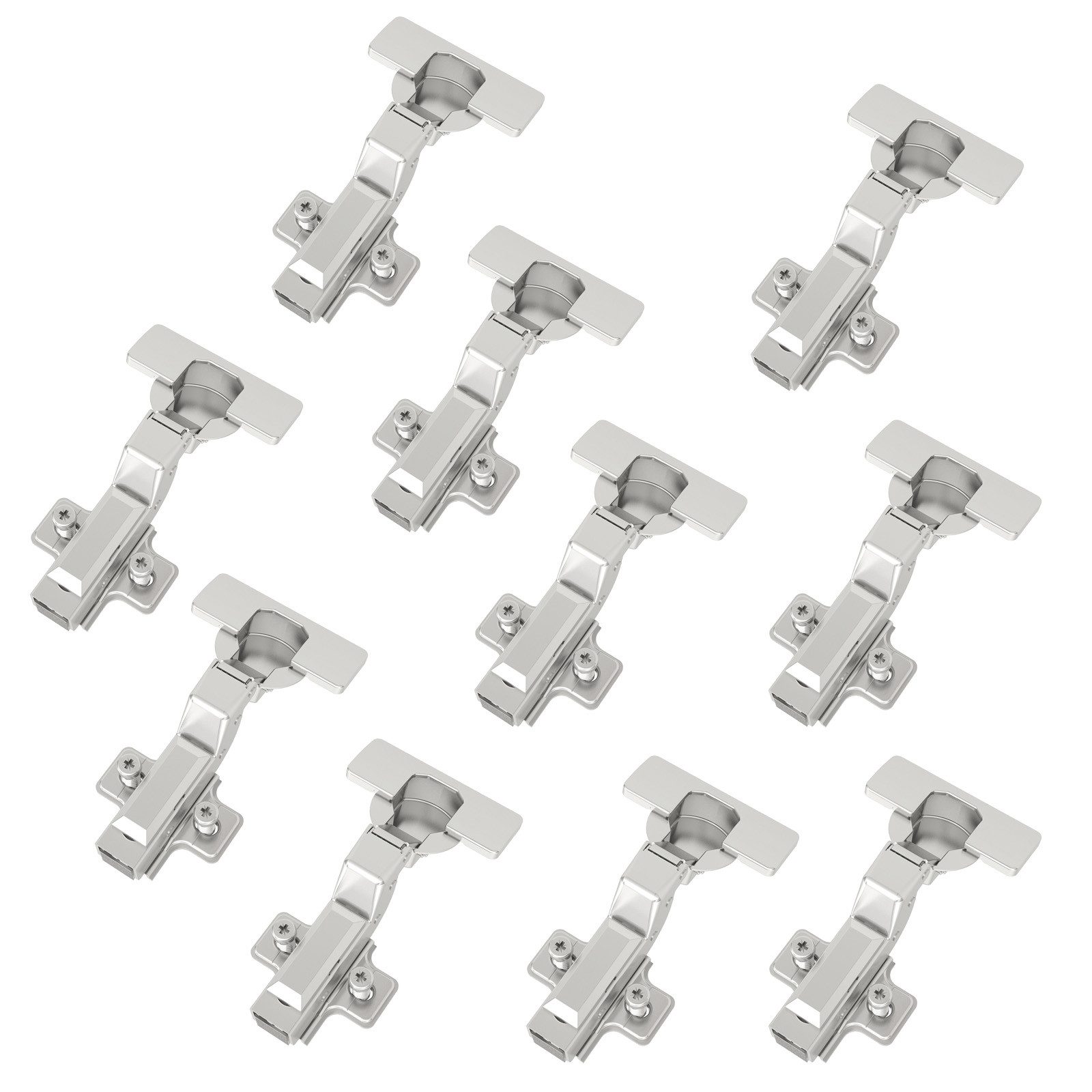 Türbeschlag SMOOTH Topfband T52 Scharnier mit Dämpfer und Kreuzplatte