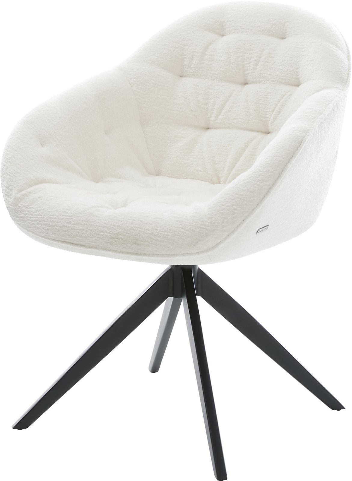 DELIFE Polsterstuhl Gaio-Flex, Kreuzgestell breit Schwarz günstig online kaufen