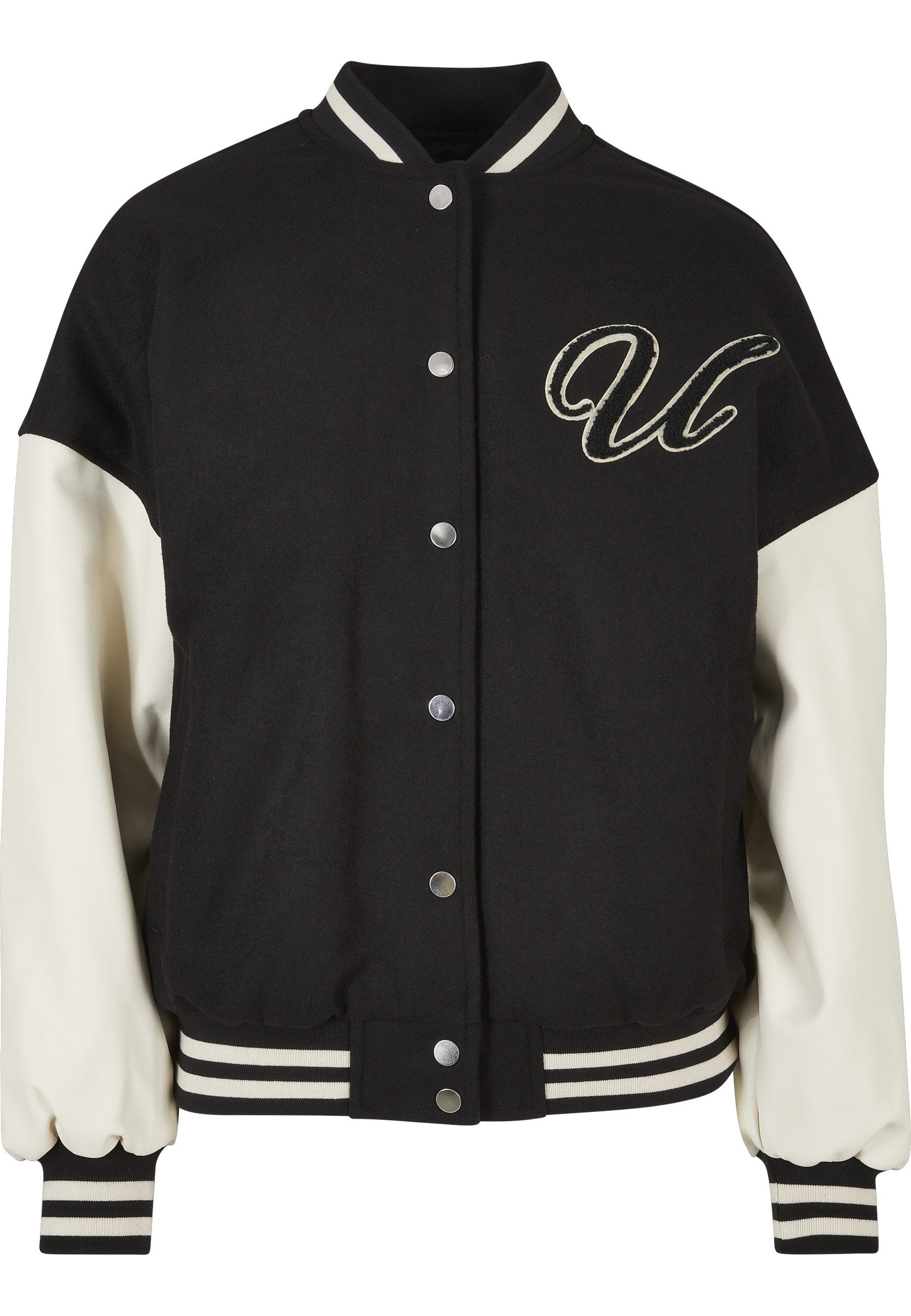 URBAN CLASSICS Collegejacke Urban Classics Damen Ladies Oversized Big U College Jacket (1-St)