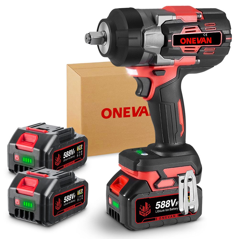 ONEVAN Akku-Schlagschrauber 1/2 Zoll Bürstenloser 2800 N.m Schlagschrauber günstig online kaufen