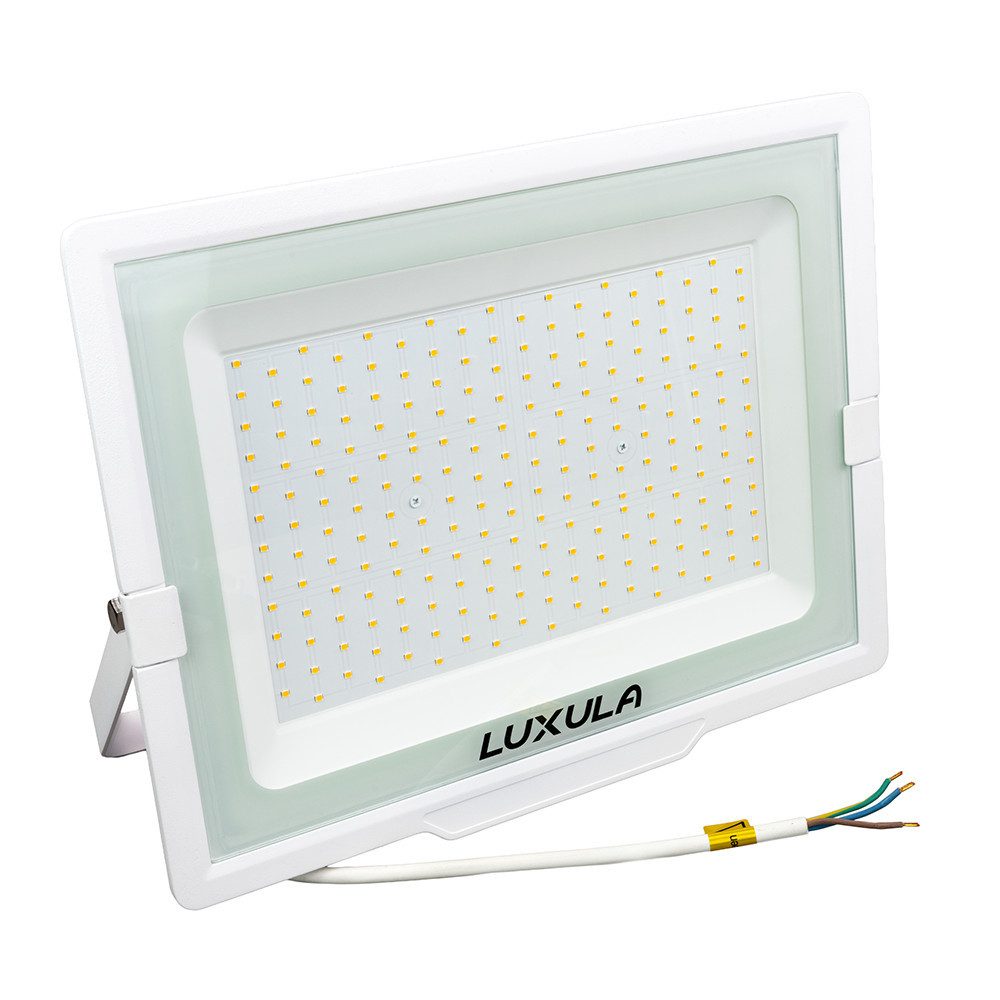LUXULA LED Flutlichtstrahler LUXULA LED Fluter 200 W 3000 K Warmweiß Weiß, LED fest integriert, Warmweiß