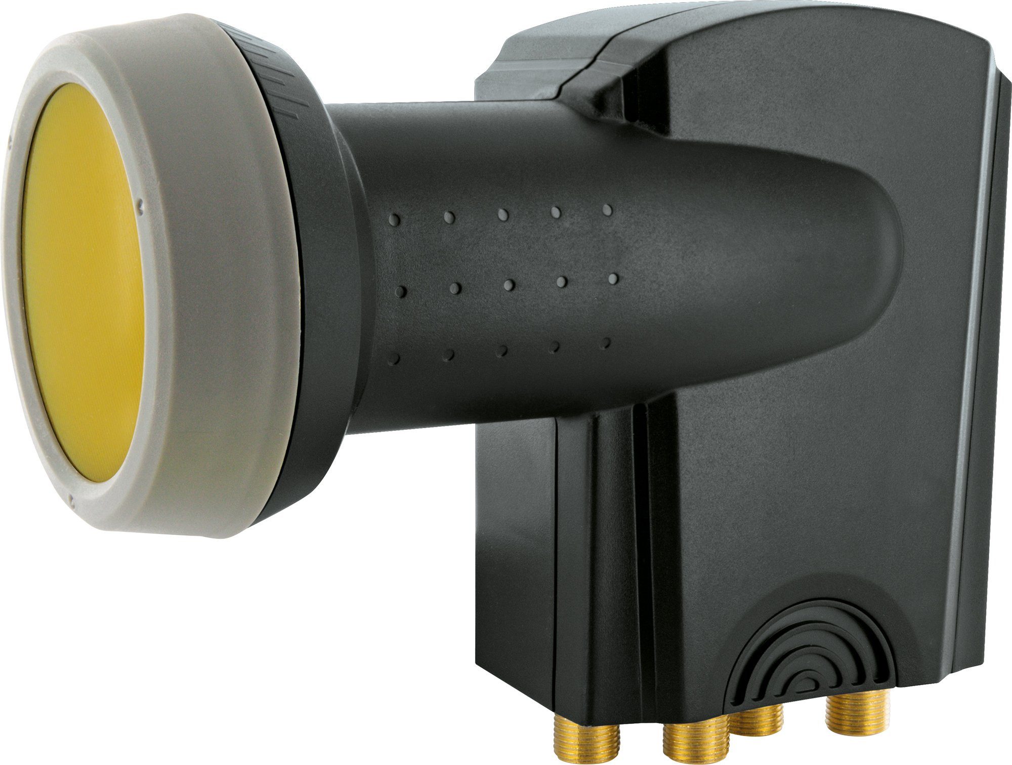 Schwaiger 714371 Universal-Quad-LNB (für 4 Teilnehmer, herausziehbare Wetterschutzabdeckung, anthrazit)