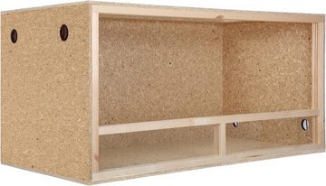 ECOZONE Terrarium Holz Terrarium mit Seitenbelüftung 100 x 60 x 50cm, Aus OSB Platten