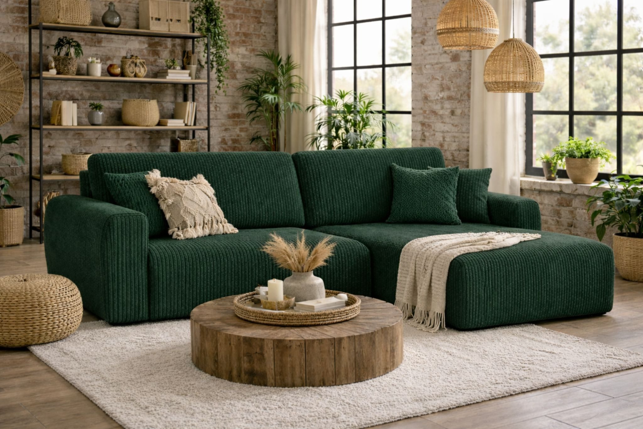 Kaiser Möbel Ecksofa mit Schlaffunktion und Bettkasten Ariel L Cord-Sofa au günstig online kaufen