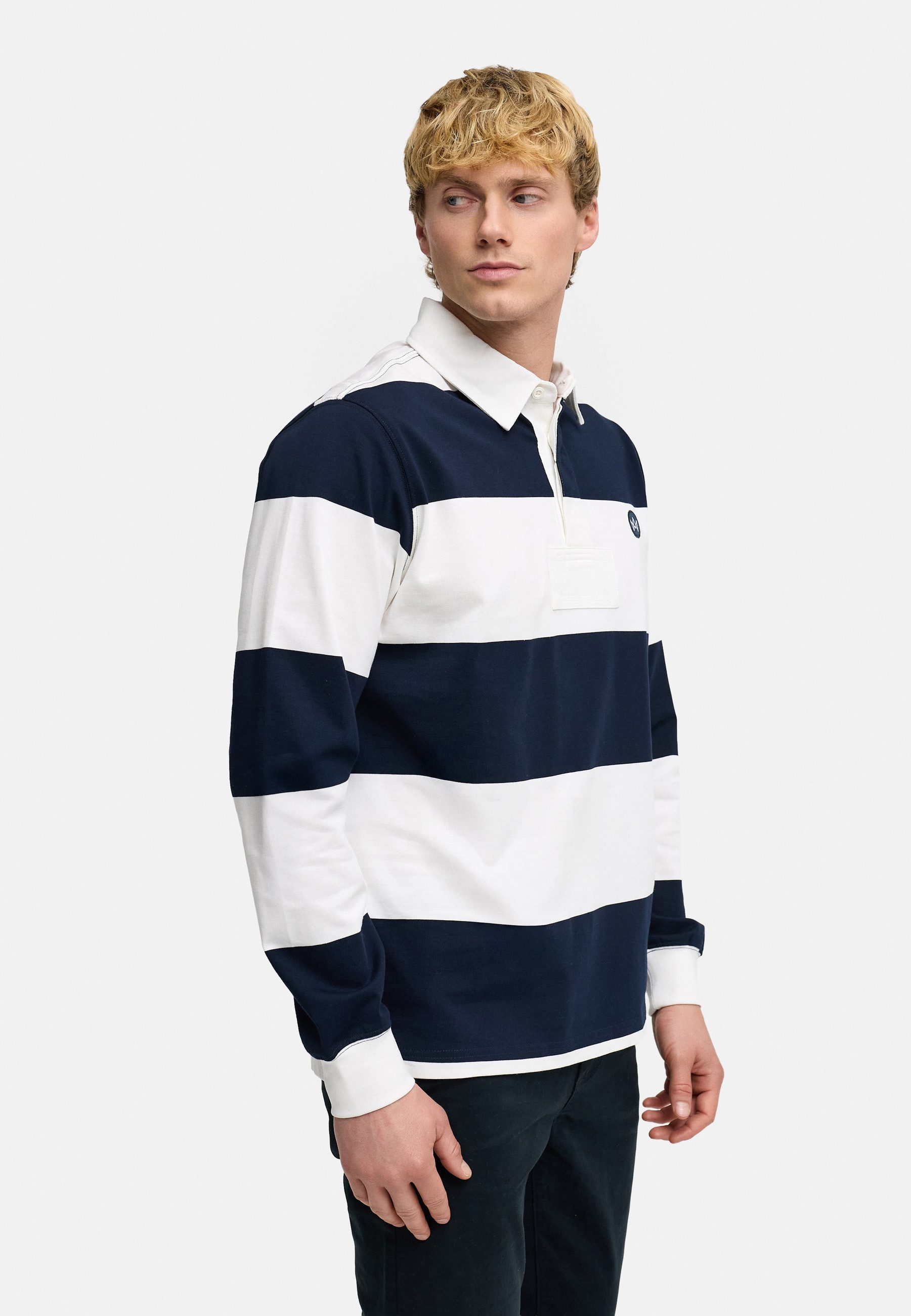 Kronstadt Langarm-Poloshirt KSLark polo sweat – Bild 4 von 5