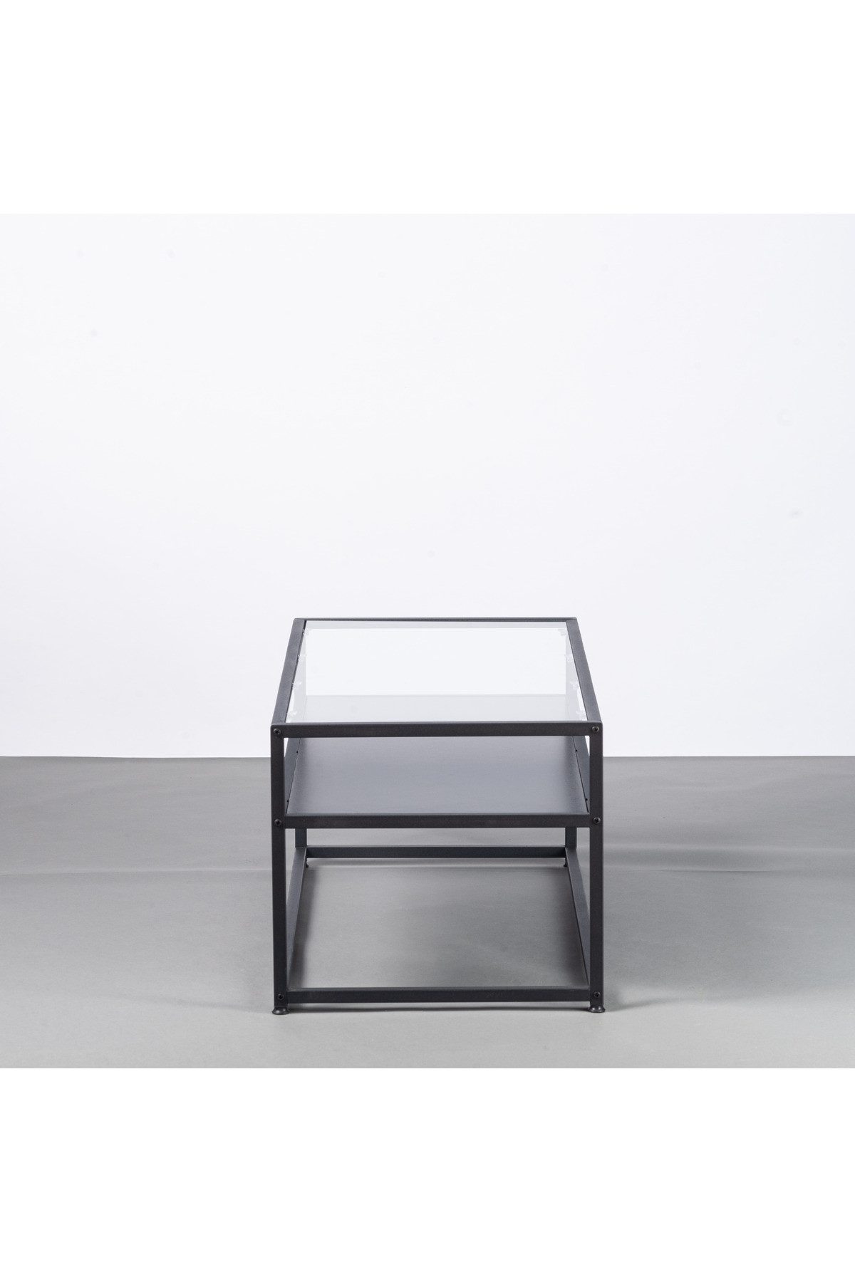 en.casa Couchtisch, mit Ablageboden, Sicherheitsglas, schwarz 91144055