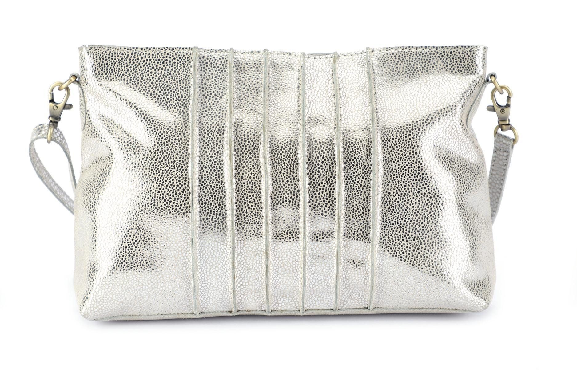 El Puente Schultertasche Schultertasche "Shine", Handmade, Fair Trade