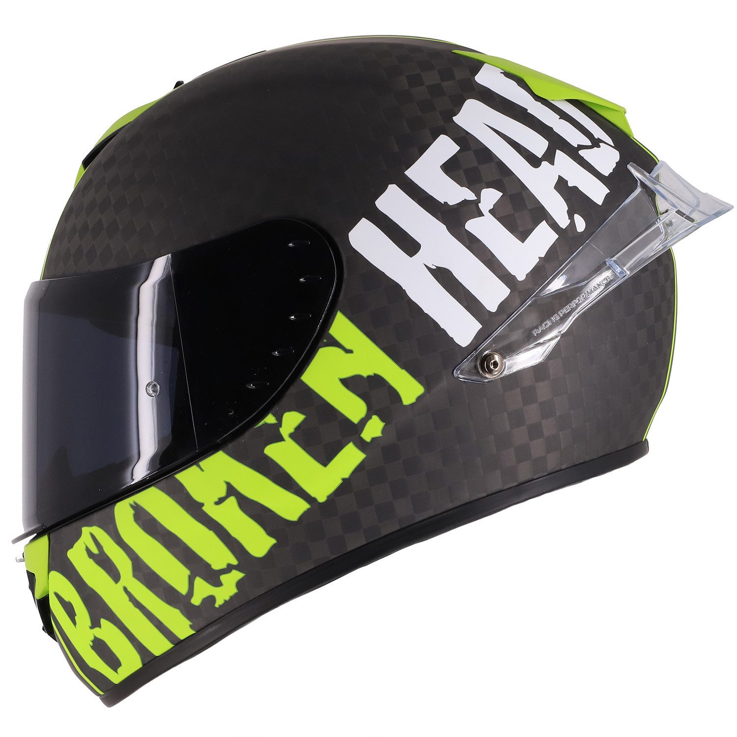 Motorradhelm BeProud Race Pro Carbon Grün