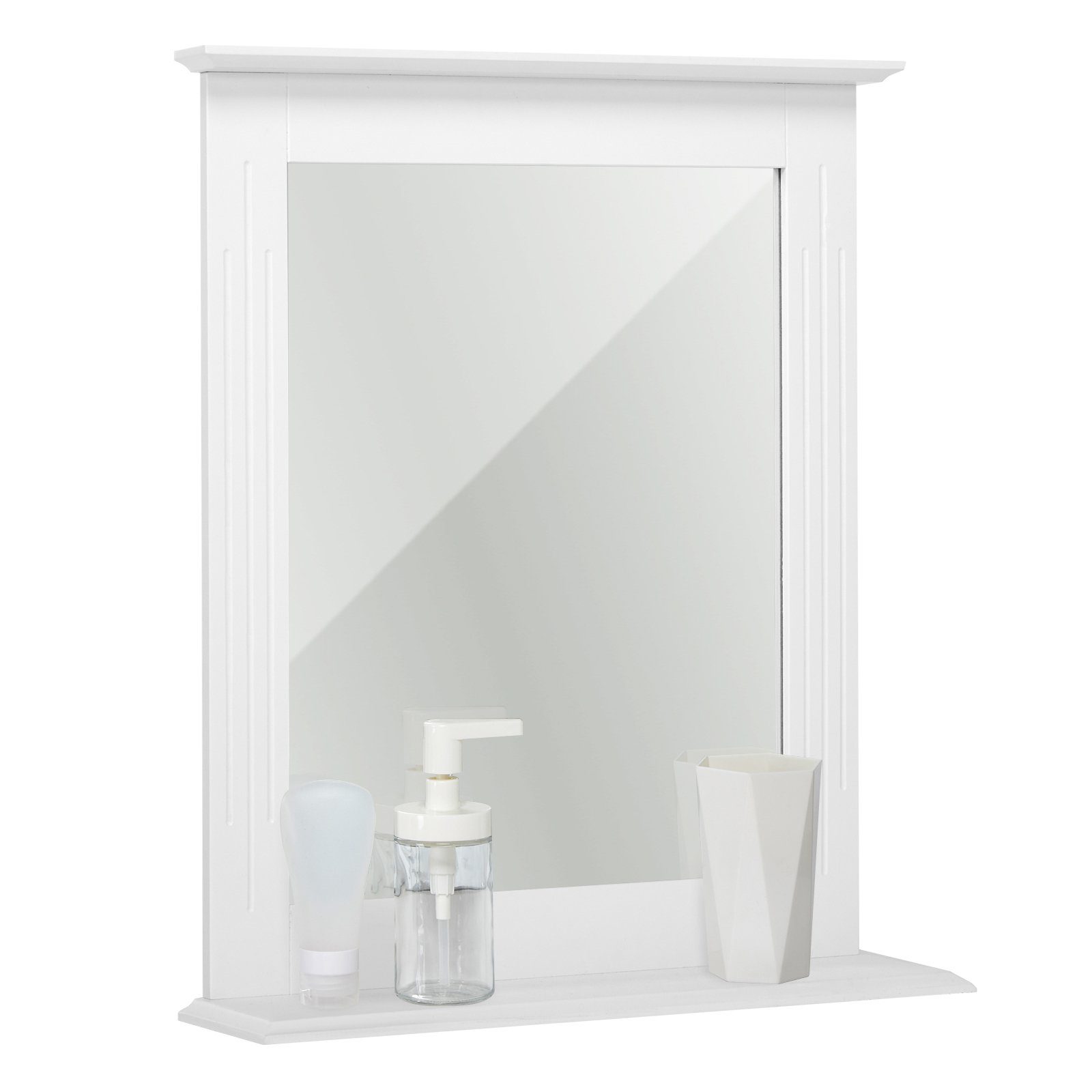 mit Wand Badezimmerspiegel, Badspiegel Mondeer und Ablage Spiegel Spiegel