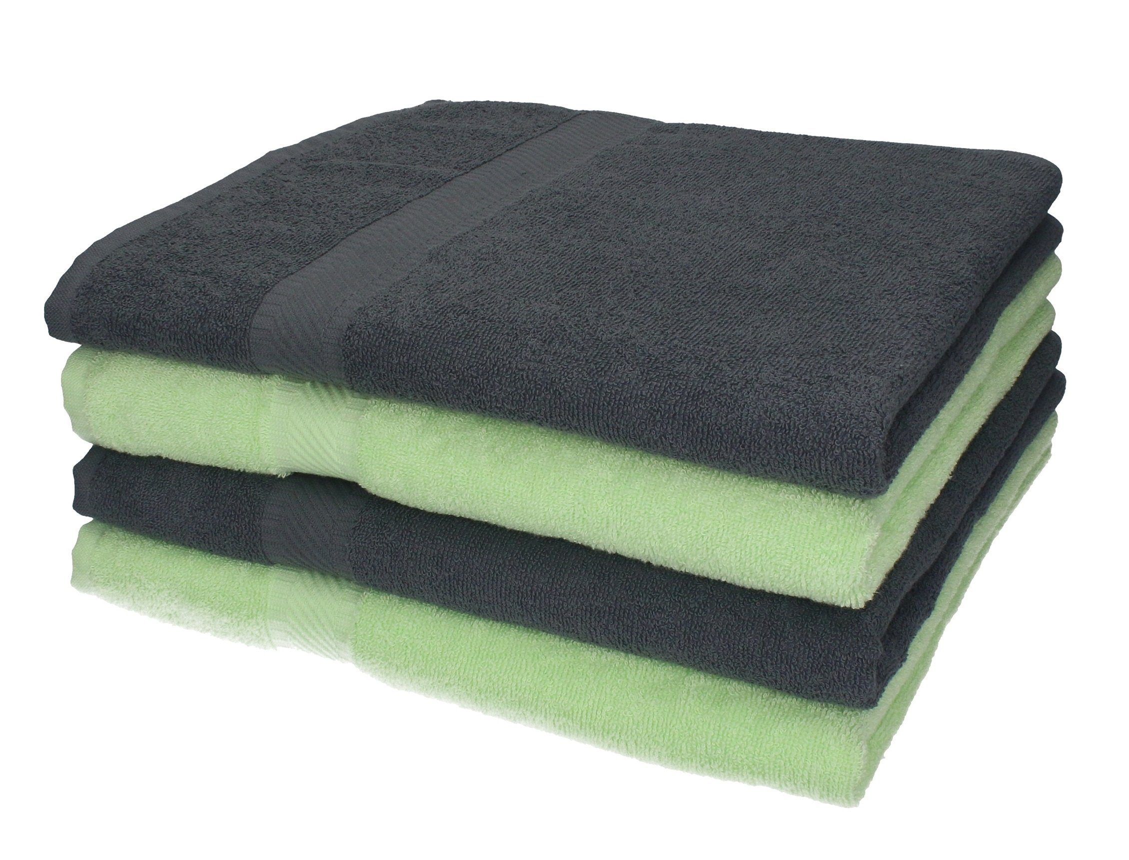 Farbe Palermo grün, Duschtücher Duschtücher Baumwolle x Größe 140 Baumwolle Strandlaken Badetuch 100% und grau 100% anthrazit Duschhandtuch Stück 70 4 Duschtuch Set Betz cm