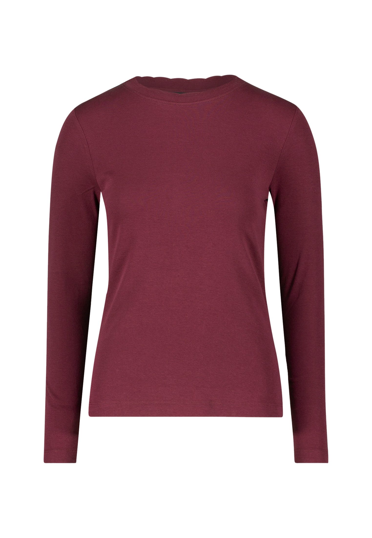 Zero Kurzarmshirt Damen mit Wellenkante (1-tlg) weiteres Detail günstig online kaufen