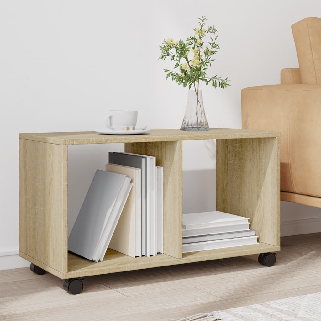 vidaXL Beistelltisch Rollschrank Sonoma-Eiche 72x33x42,5 cm Holzwerkstoff ( günstig online kaufen