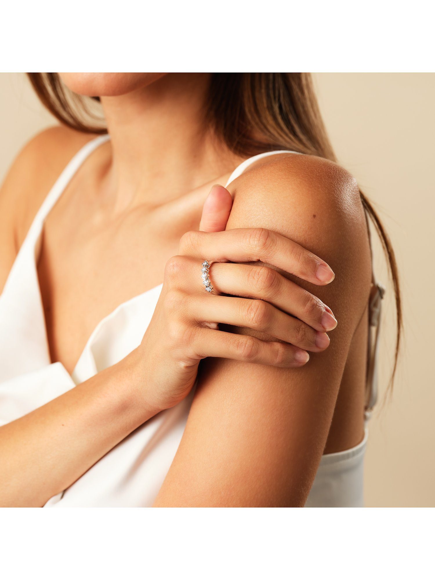 CHRIST Diamantring CHRIST Damen-Damenring 750er Weißgold 5 Diamant günstig online kaufen