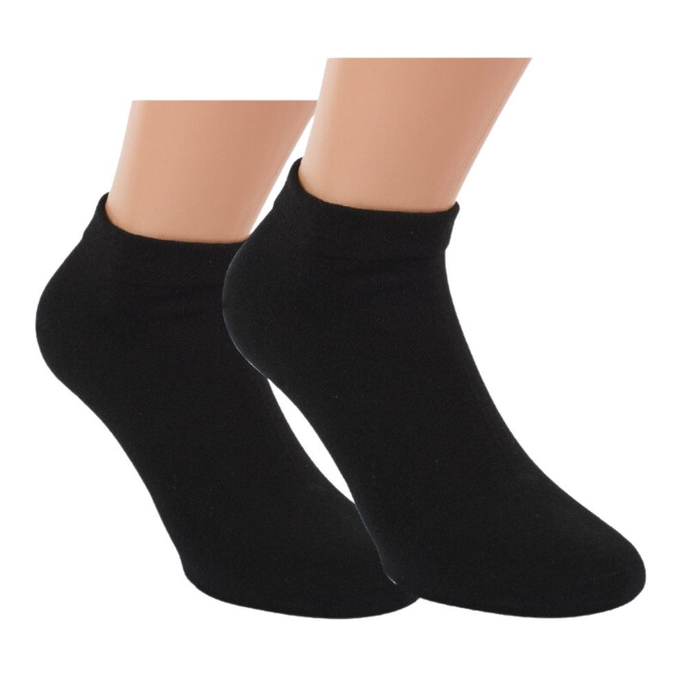 RS Harmony Diabetikersocken Sneaker Socken ohne Gummi mit weitem Bund (2 Paar) extra weiter Bund
