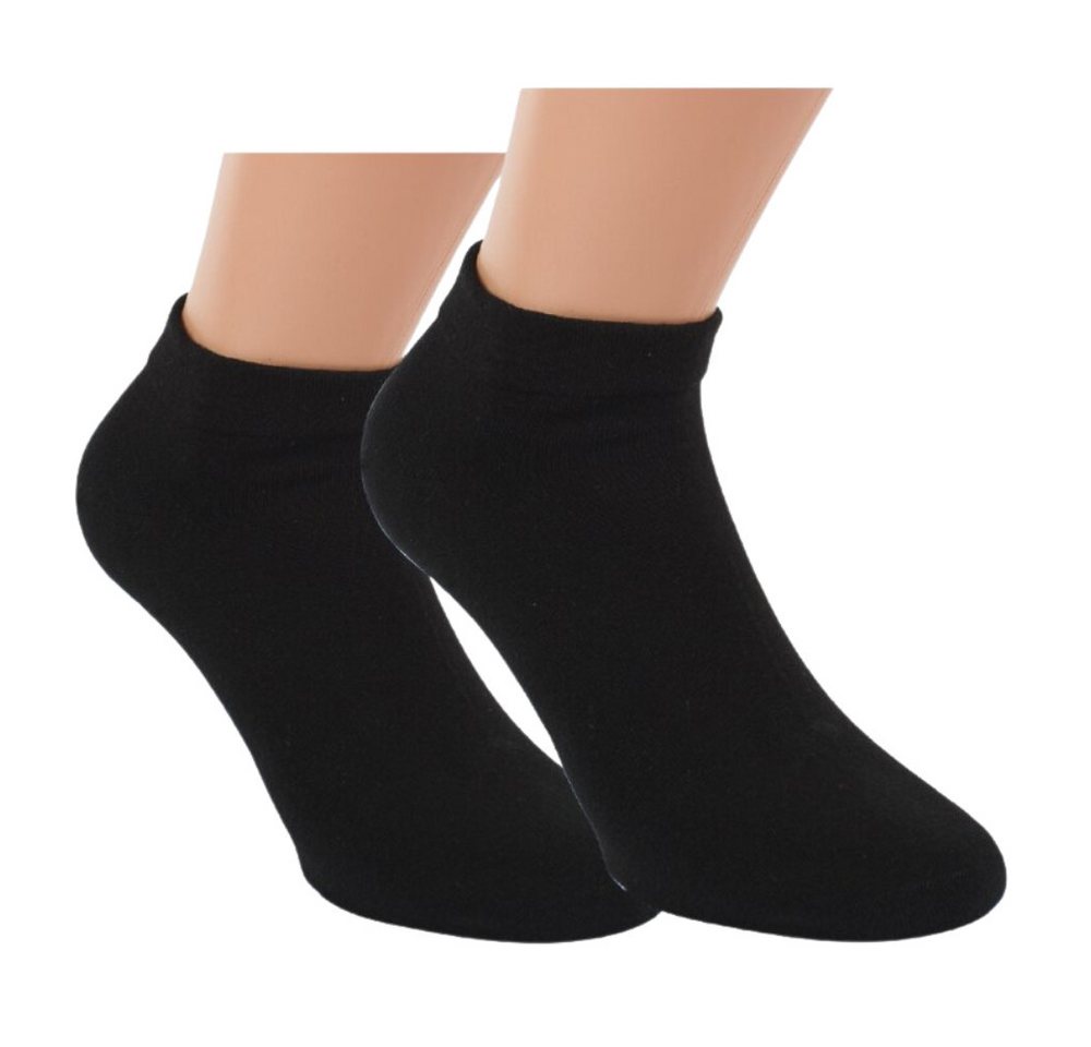 RS Harmony Diabetikersocken Sneaker Socken ohne Gummi mit weitem Bund (2-Paar) extra weiter Bund