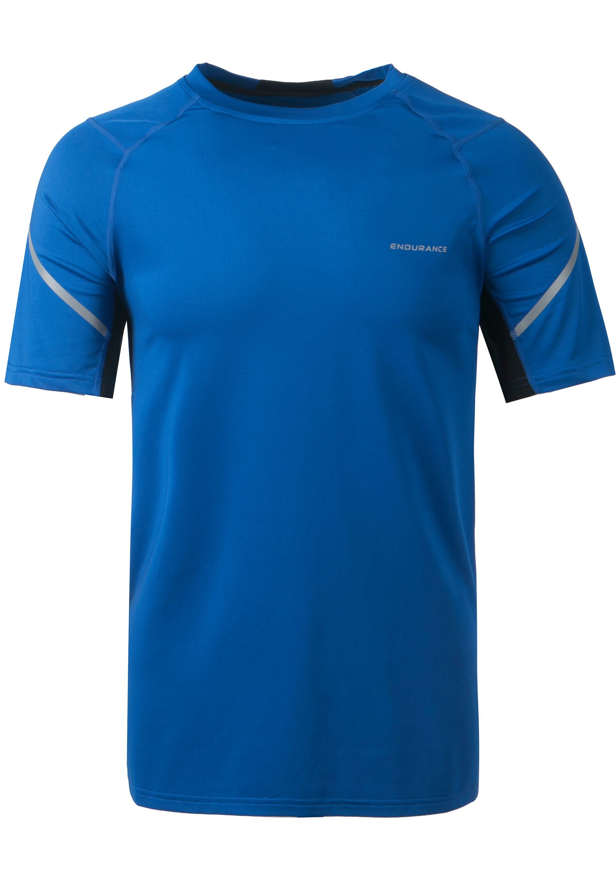 aus ENDURANCE schnelltrocknendem (1-tlg) Funktionsshirt blau-dunkelblau Bruks Funktionsstretch