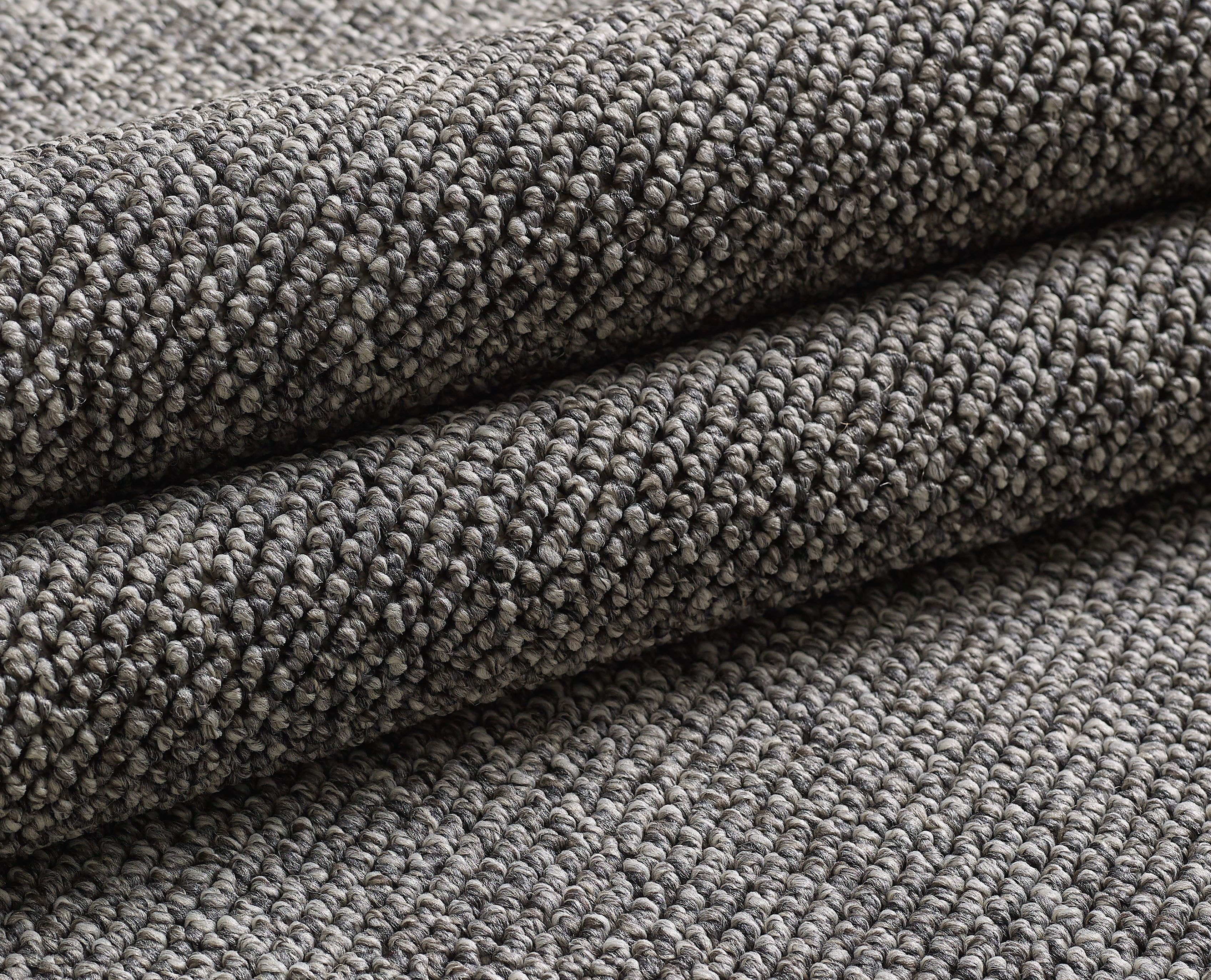 KADIMA DESIGN Teppich CIMA Wohnzimmer Schlafzimmer Waschbar Wohnzimmerteppich Esszimmer, Rechteckig, Höhe: 7 mm, Grau, 60x100 cm, Webteppich Strapazierfähig Ein – Bild 5 von 5