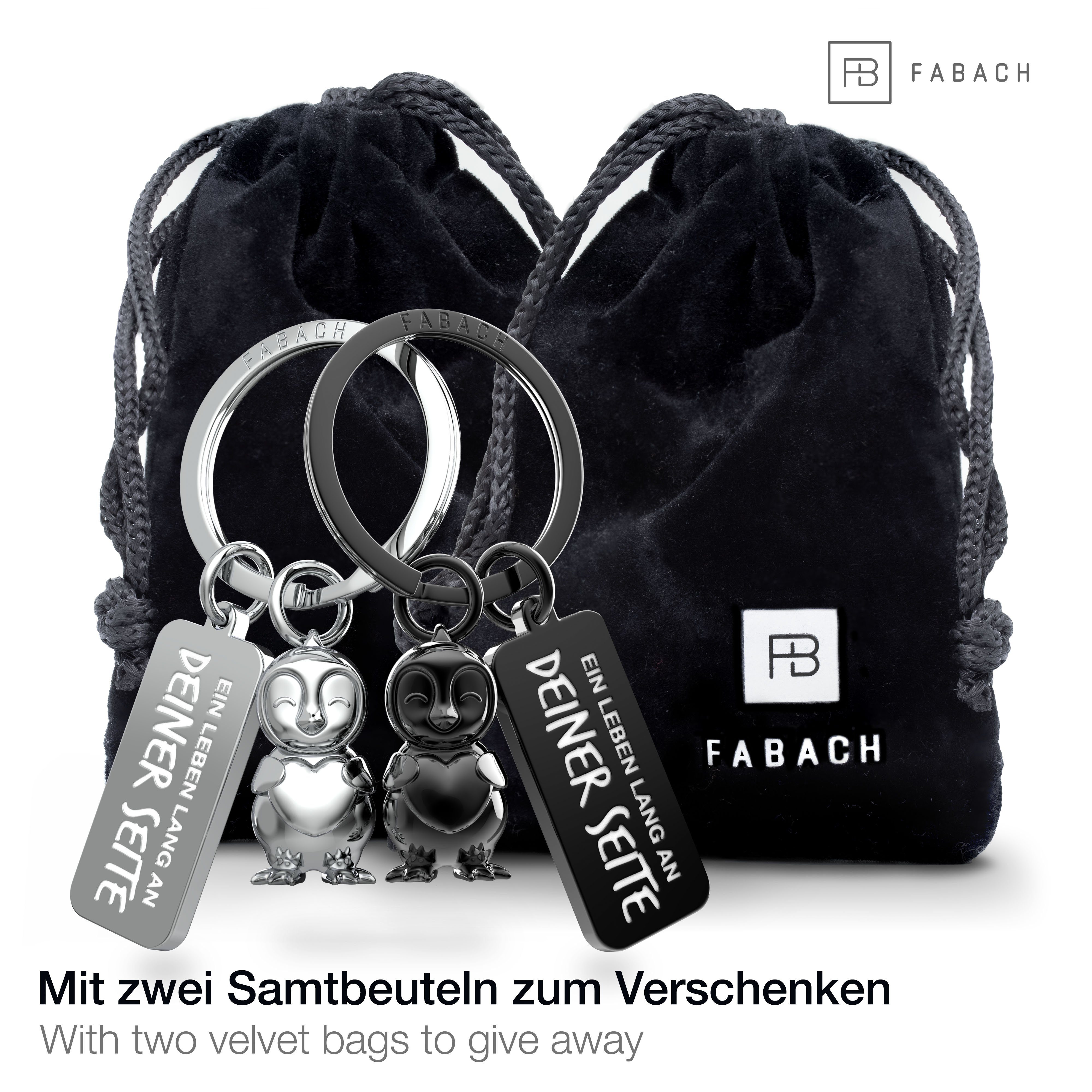 FABACH Schlüsselanhänger Partneranhänger Frosty mit Herz - Pinguin Schlüsse günstig online kaufen