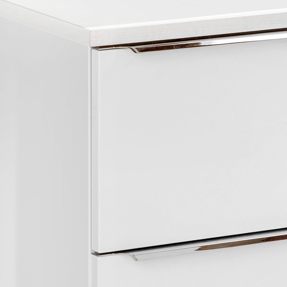 Lomadox Waschbeckenschrank TOSKANA-56 weiß mit Wotaneiche 81/59,5/46 cm