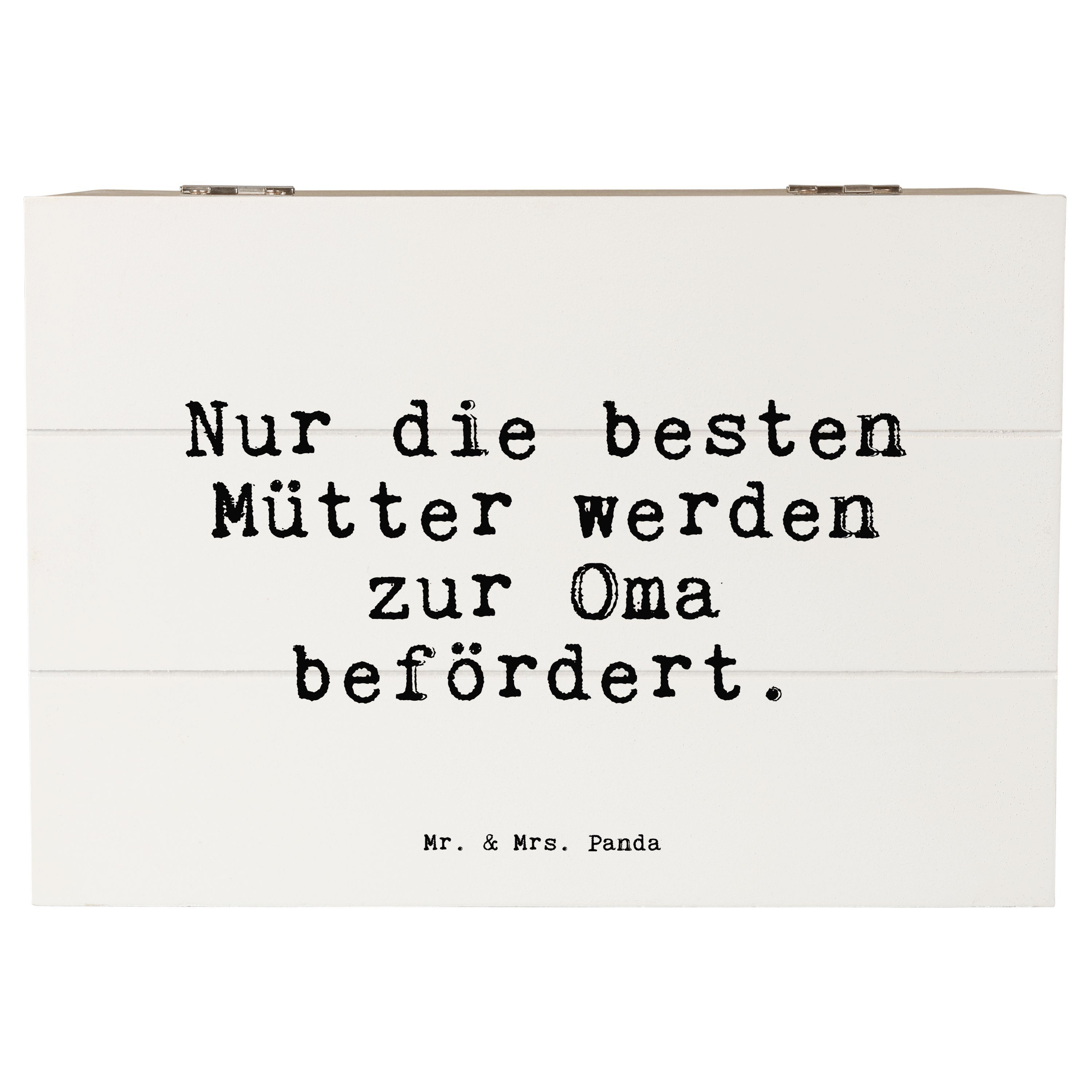 Mr. & Mrs. Panda Dekokiste »Nur die besten Mütter... Weiß Geschenk
