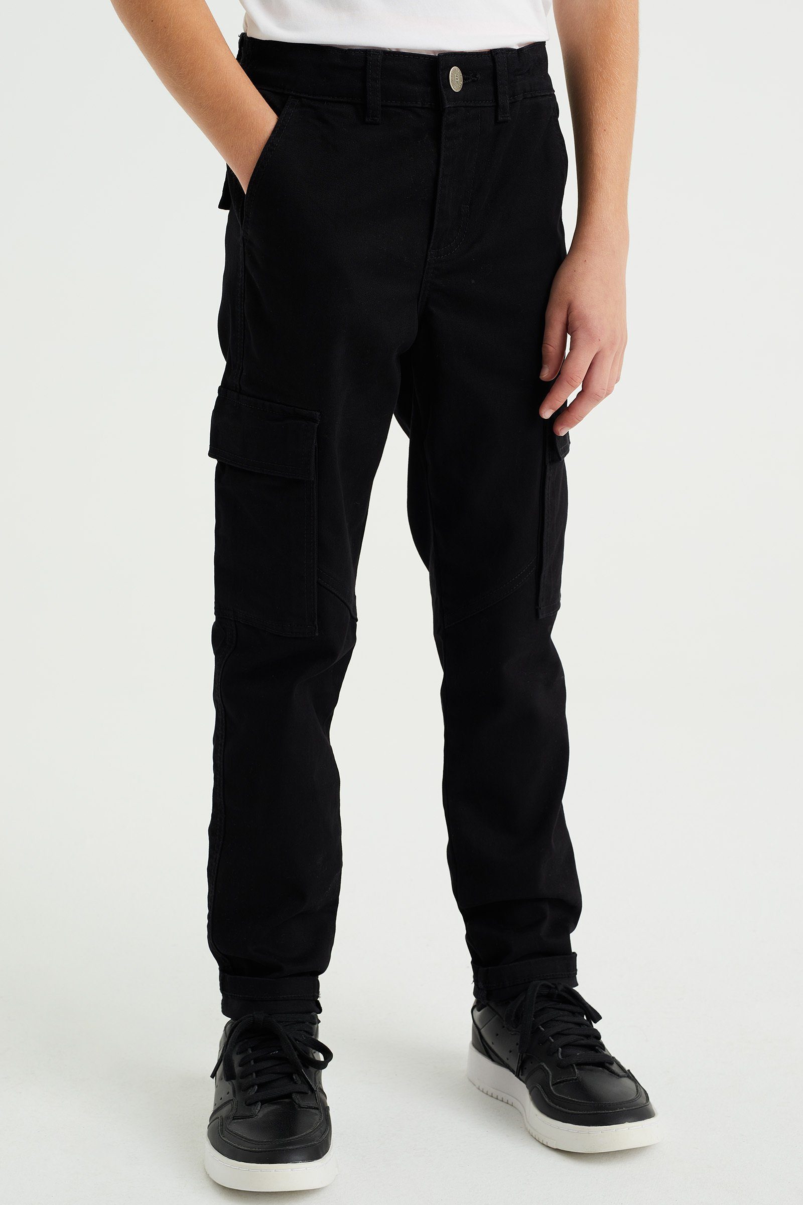 Schwarz 5-Pocket-Hose WE Fashion