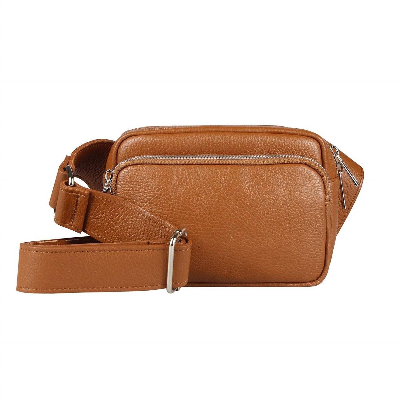 Bauchtasche Damen Leder Gürteltasche Hüfttasche CrossBody Handytasche