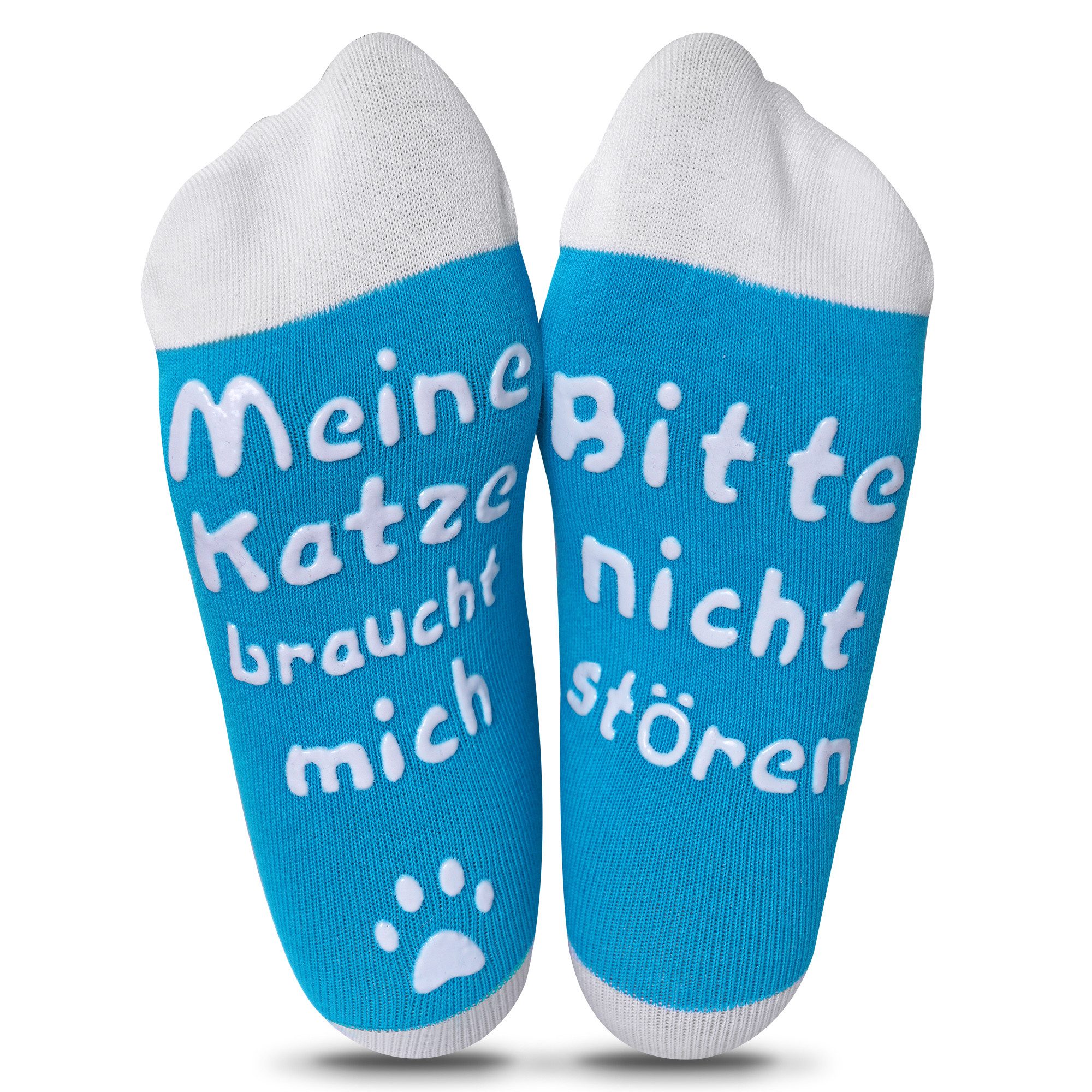 Geschenkehöhle Kuschelsocken Katzen Socken - Bitte günstig online kaufen