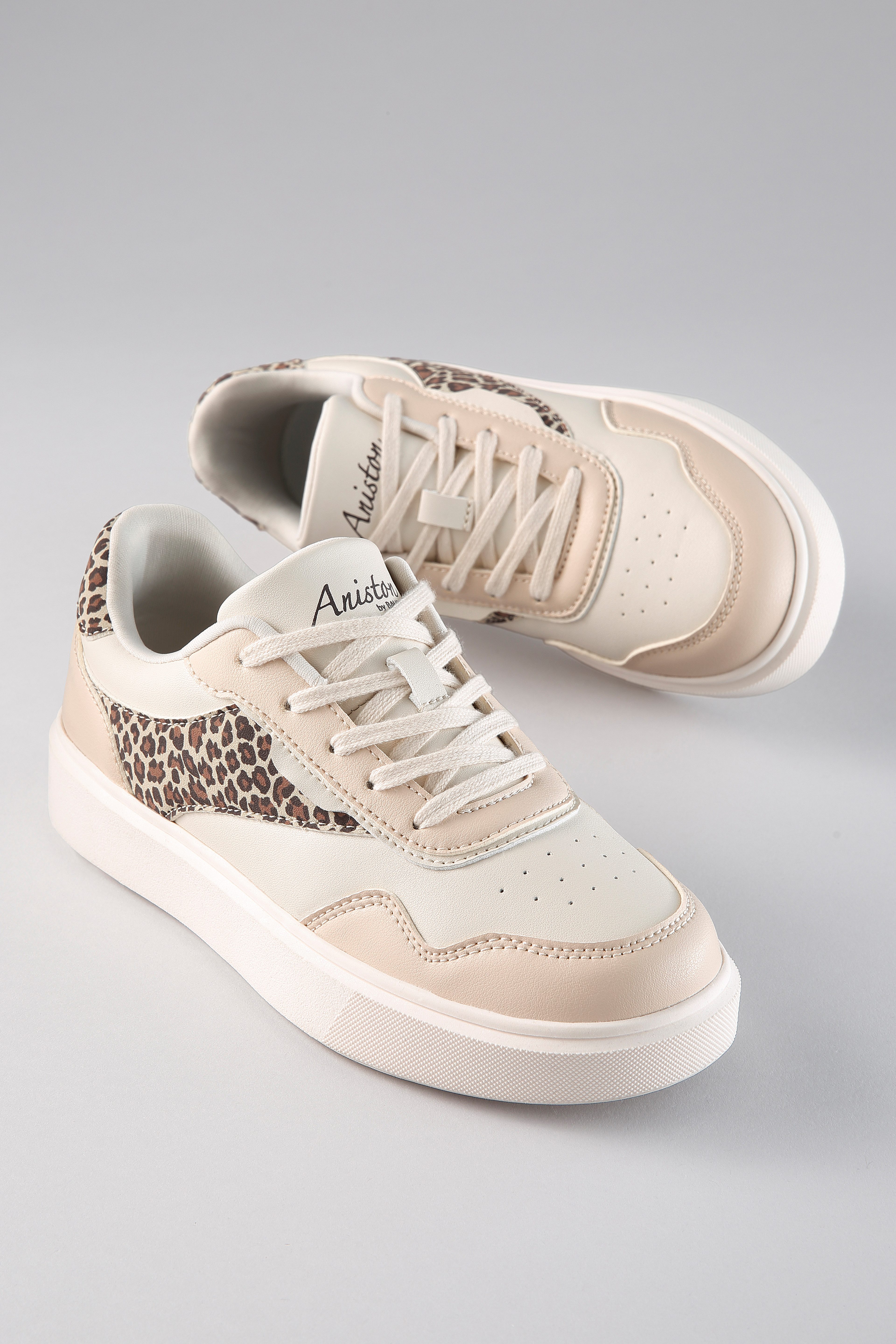 Aniston SHOES Sneaker Schnürschuh, Freizeitschuh mit Animal-Print - NEUE KOLLEKTION