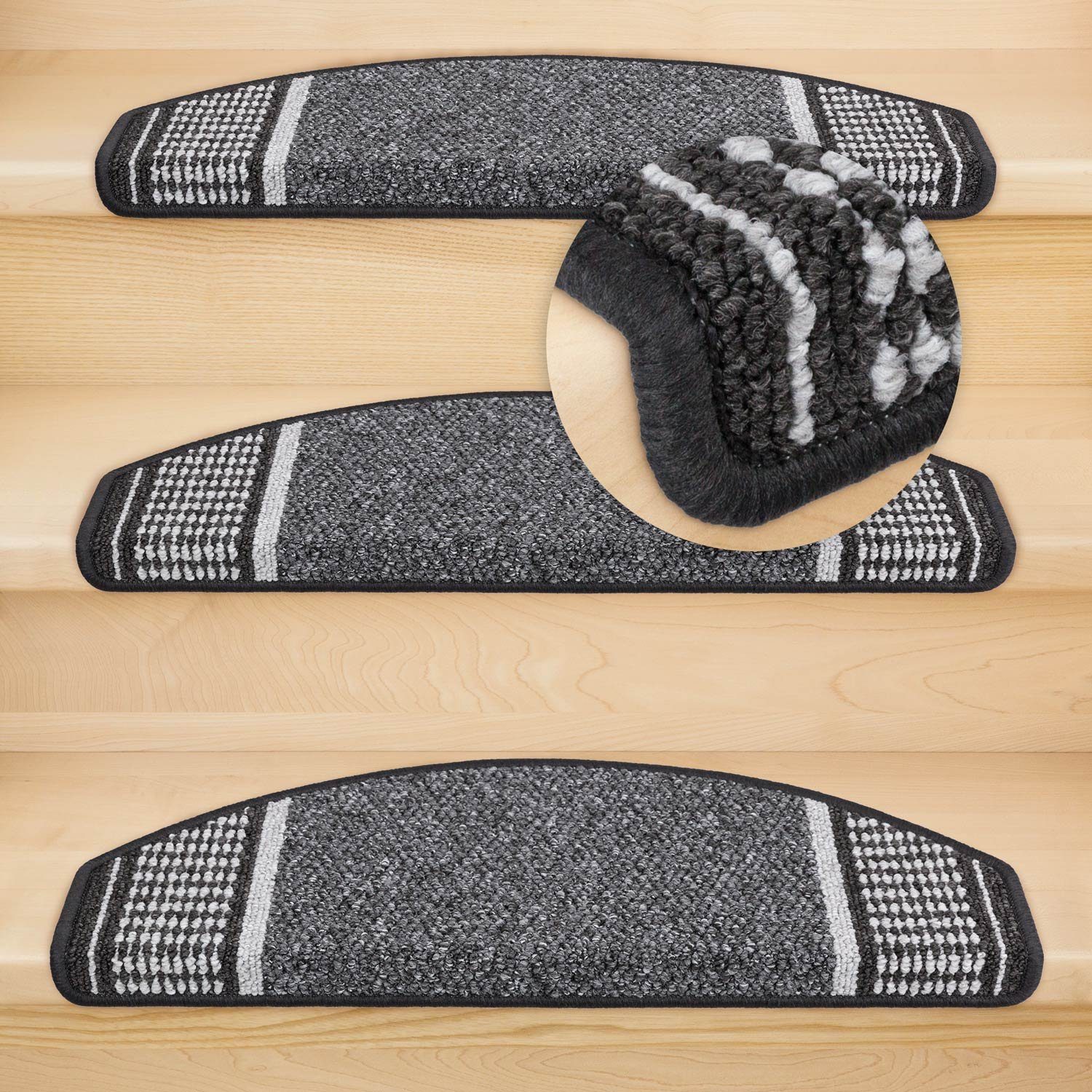 Metzker® Stufenmatte Stufenmatten Potsdam, Halbrund, Höhe: 6 mm, 15 Stück i günstig online kaufen