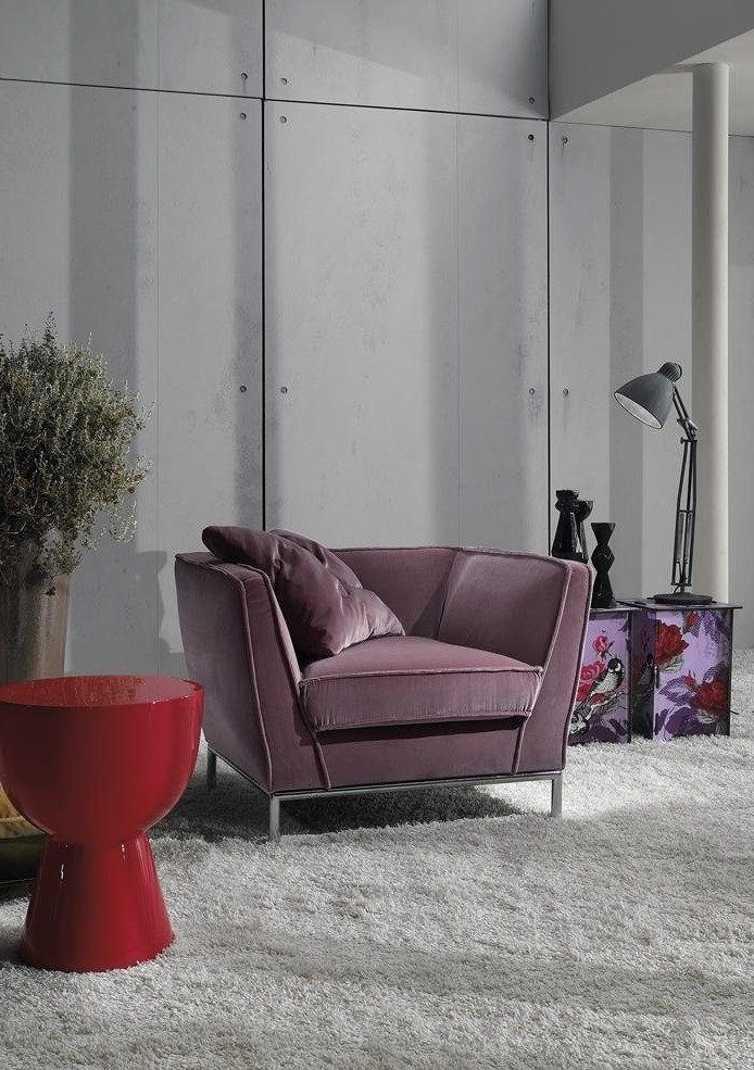 Xlmoebel Loungesessel Luxus-Sessel in Rot mit Polsterung und Relax-Funktion (Sessel), Hergestellt in Europa