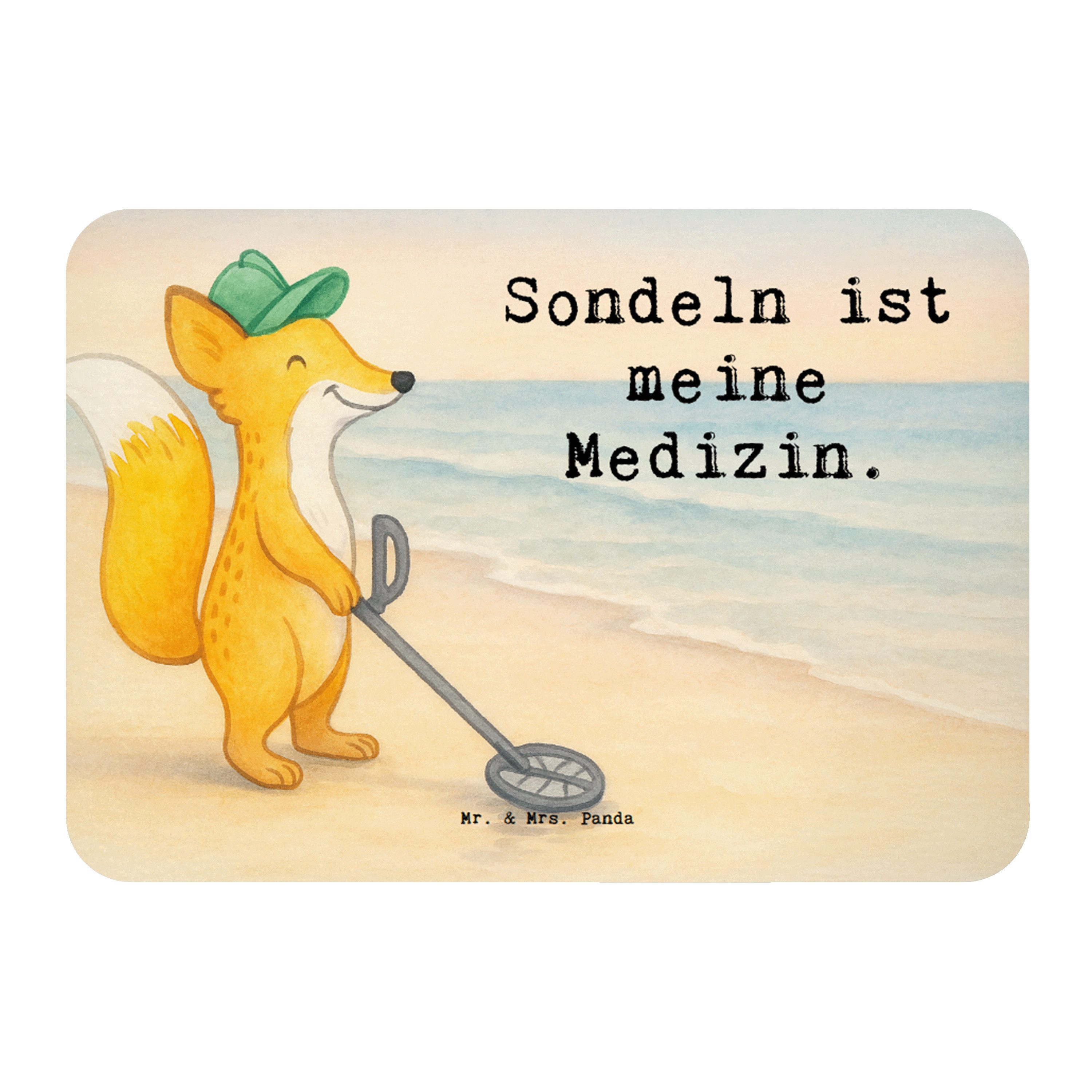 Mr. & Mrs. Panda Magnet Fuchs Metalldetektor Design, Magnet, Weiß, Geschenk, haftmagnet, zett (Packung), Schatzsuche Notizhalter Sondeln