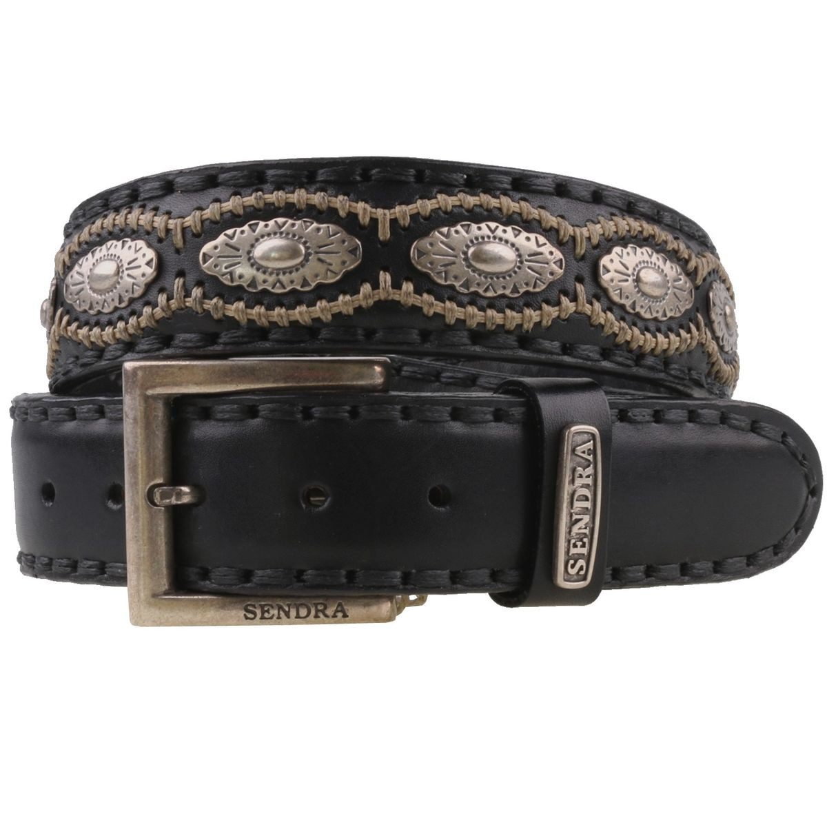 Ledergürtel 7606-Schwarz