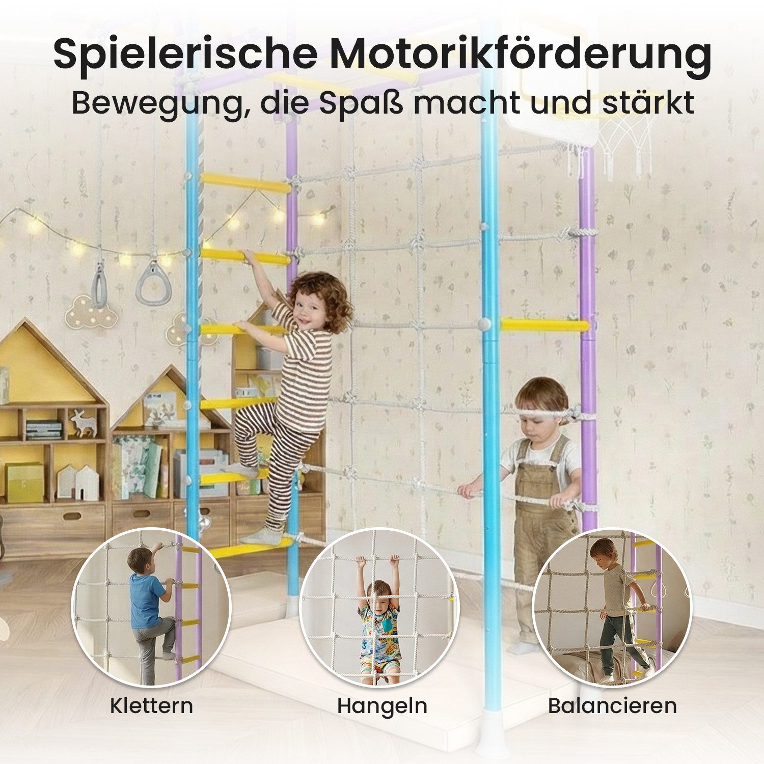 Jeflex Sprossenwand Klettergerüst ClimbMaxx M3