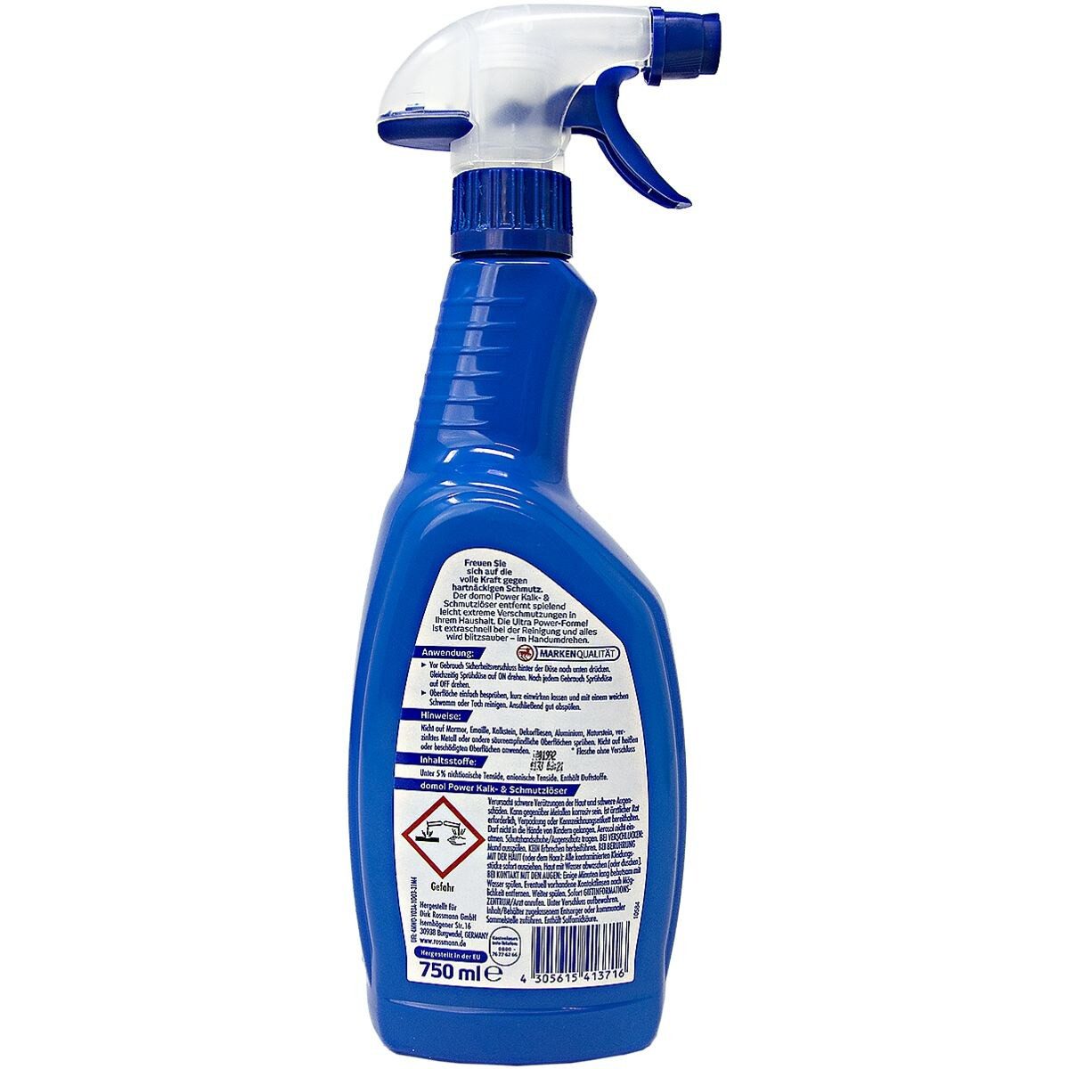 Domol Power Sanitärreiniger (750 ml, Kalk- und Schmutzlöser)